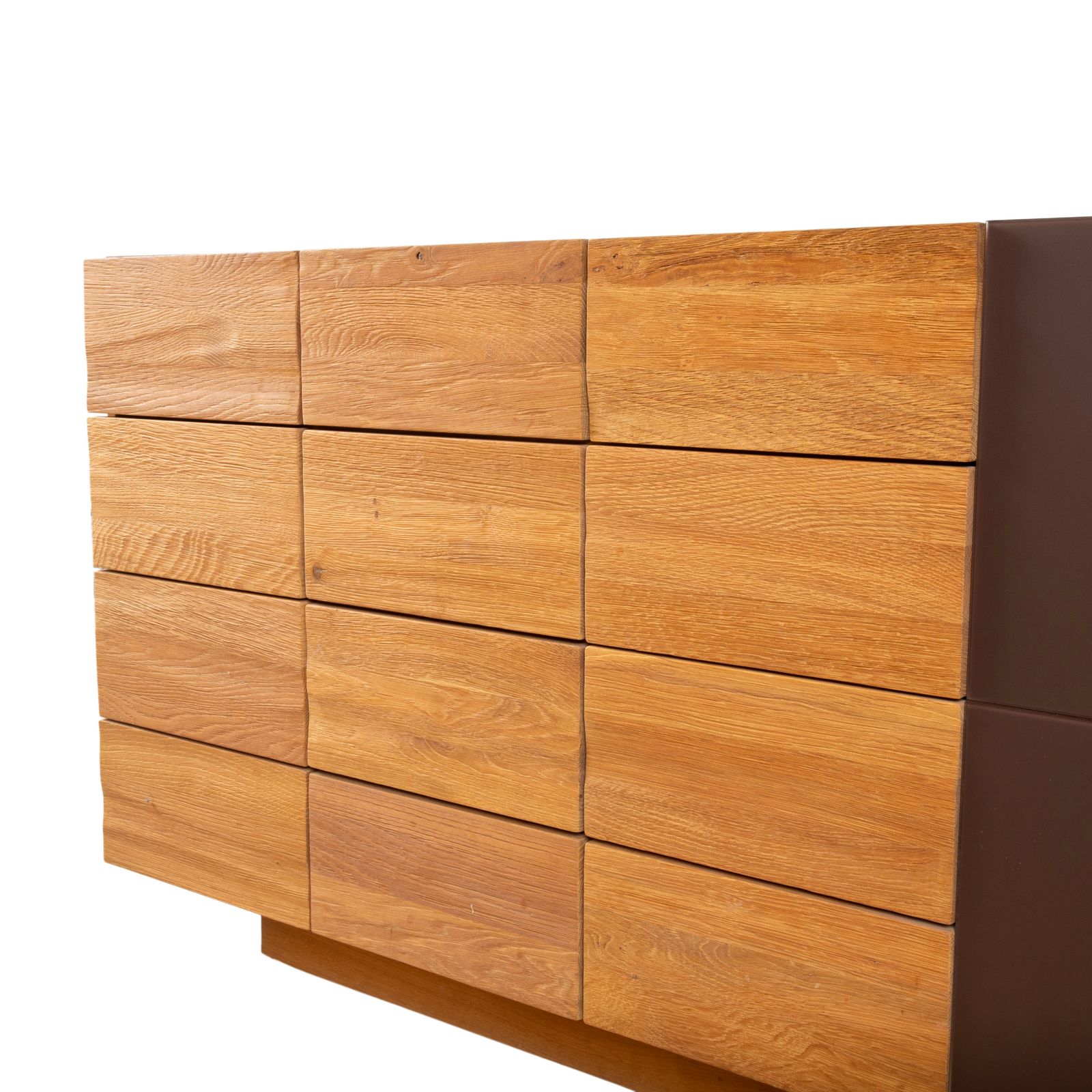 photo furniture Voglauer V Montana Houten Dressoir Bruin Glas Lade