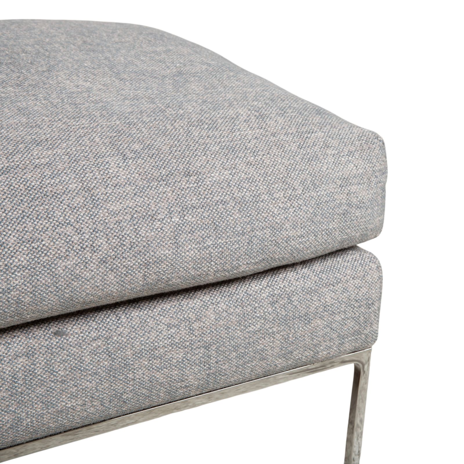 Pouf Cor Mell en tissu gris photo for sale