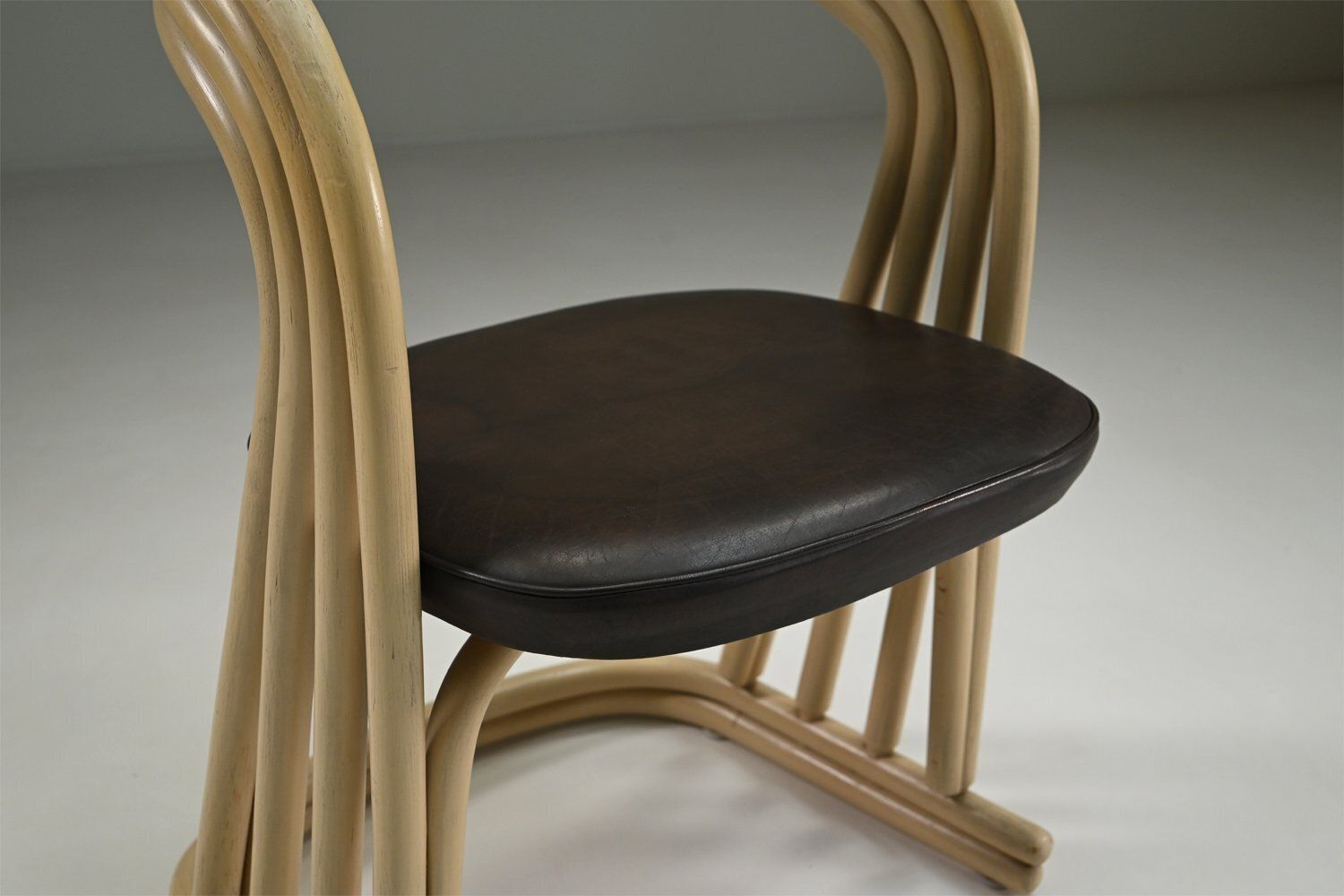 Rattan Dining Chairs, Italy, 1980s, Set Of 4 photo vinterior