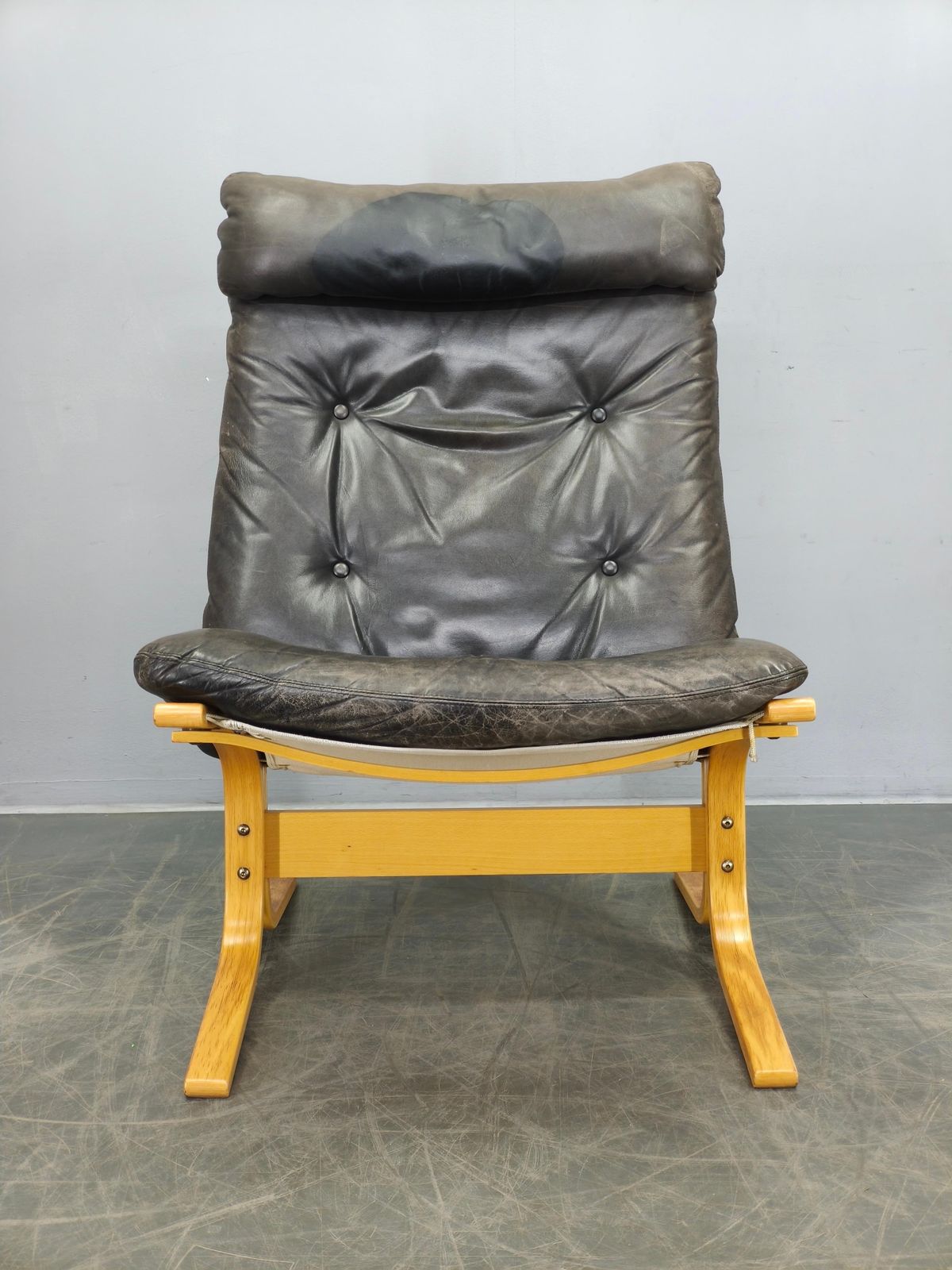 Meubels Ingmar Relling Siesta Lounge Chair in leer, Noorwegen, jaren 1970 photo