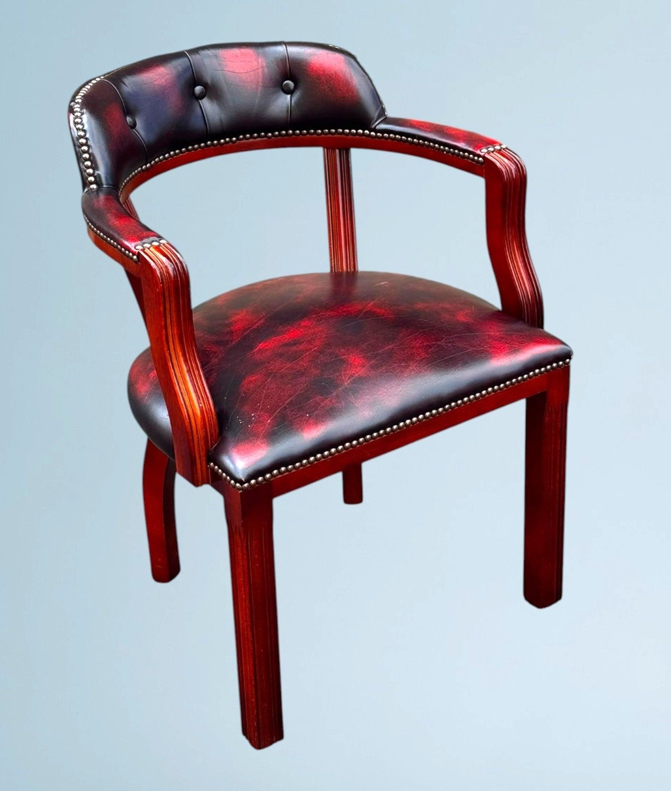 Leather Chesterfield Office Chair / Court Chair photo for sale