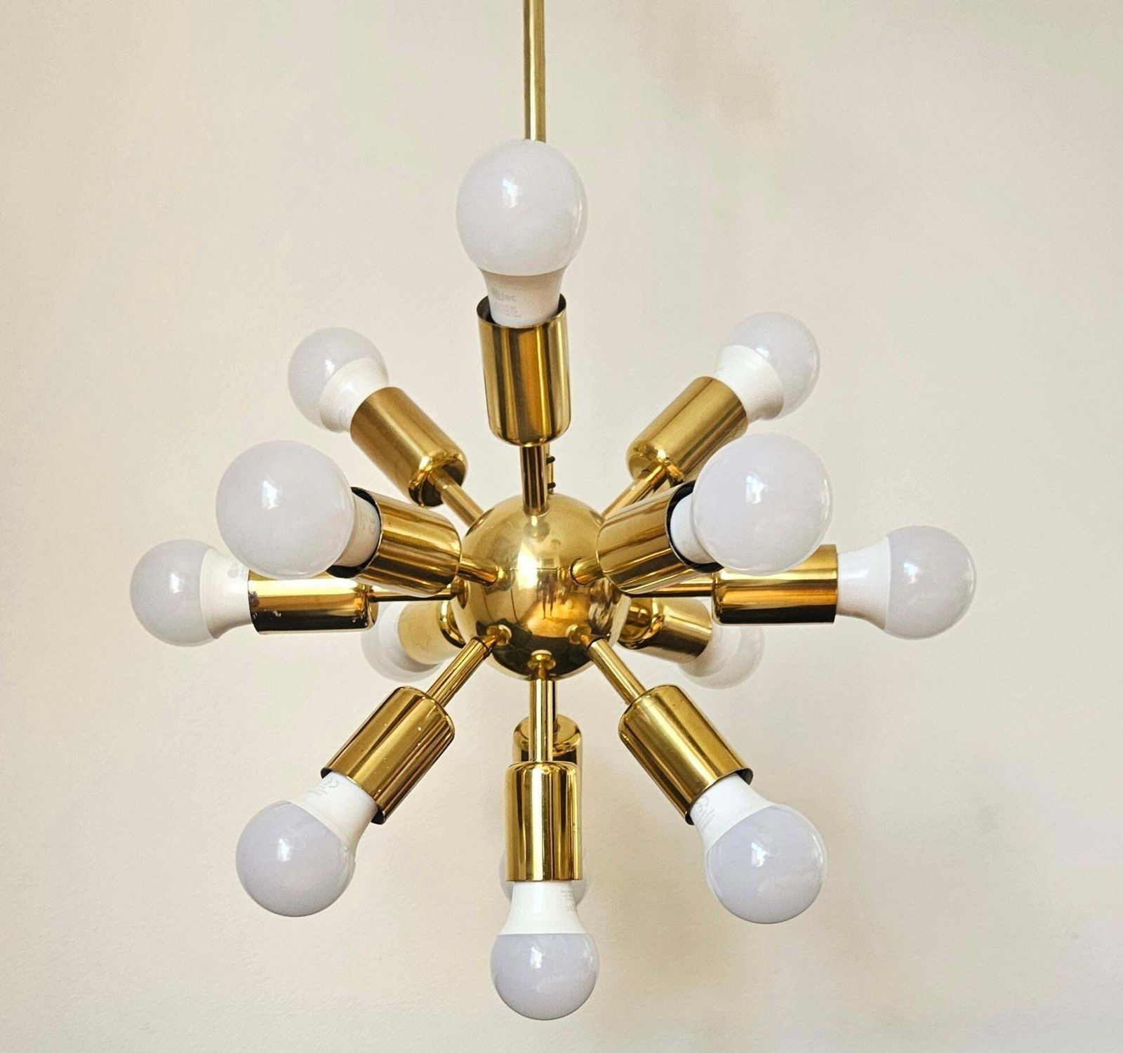 Zeldzame mid-century Sputnik-kroonluchter, Space Age, jaren 1970 photo buy