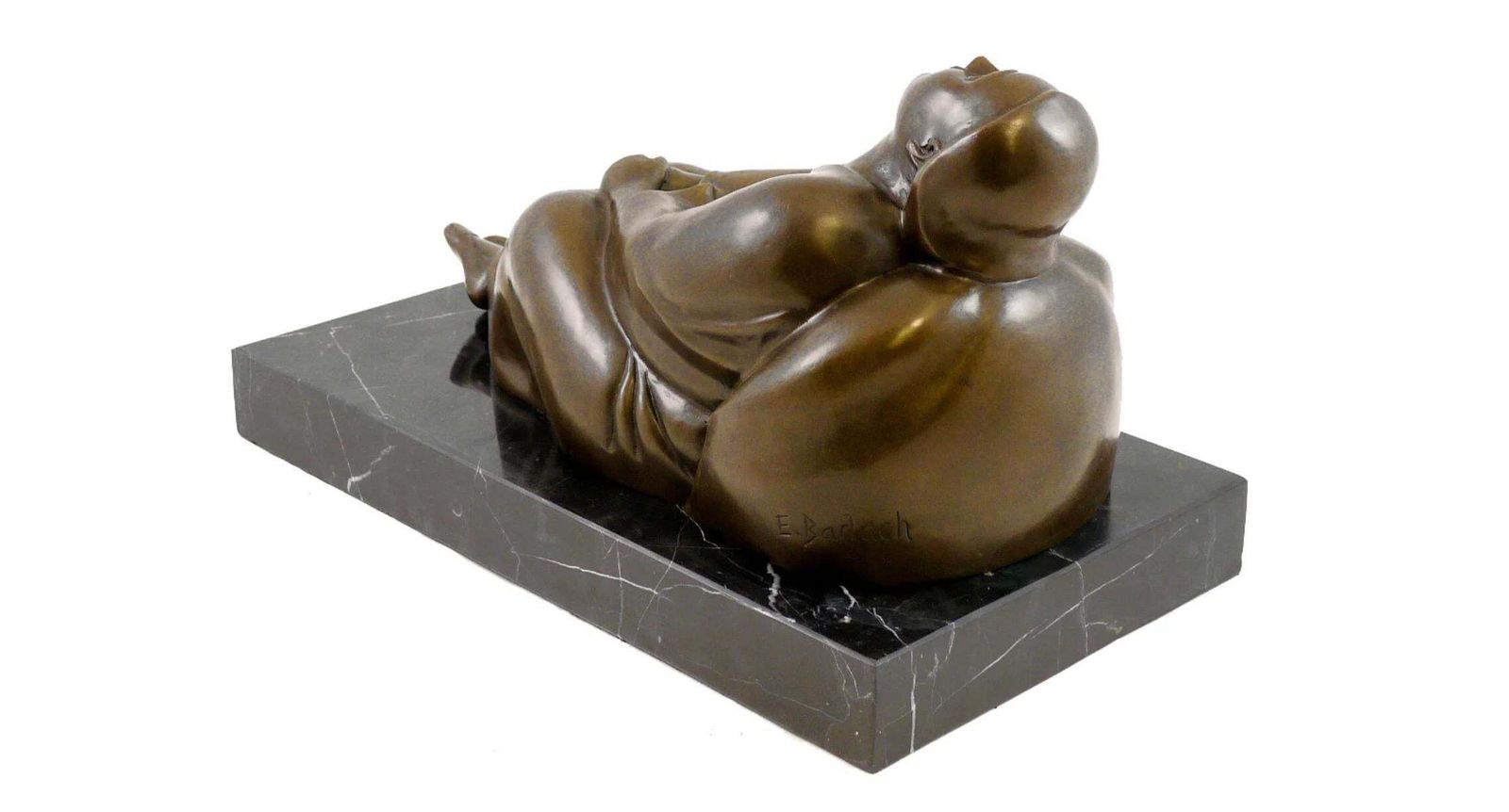 Sculpture Dreaming Woman In Bronze, Expressionist Style, 20th Century photo for sale