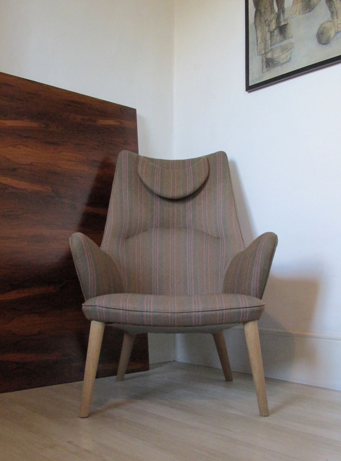 Hans Wegner Armchair Mama Bear Ap Stolen Denmark photo furniture