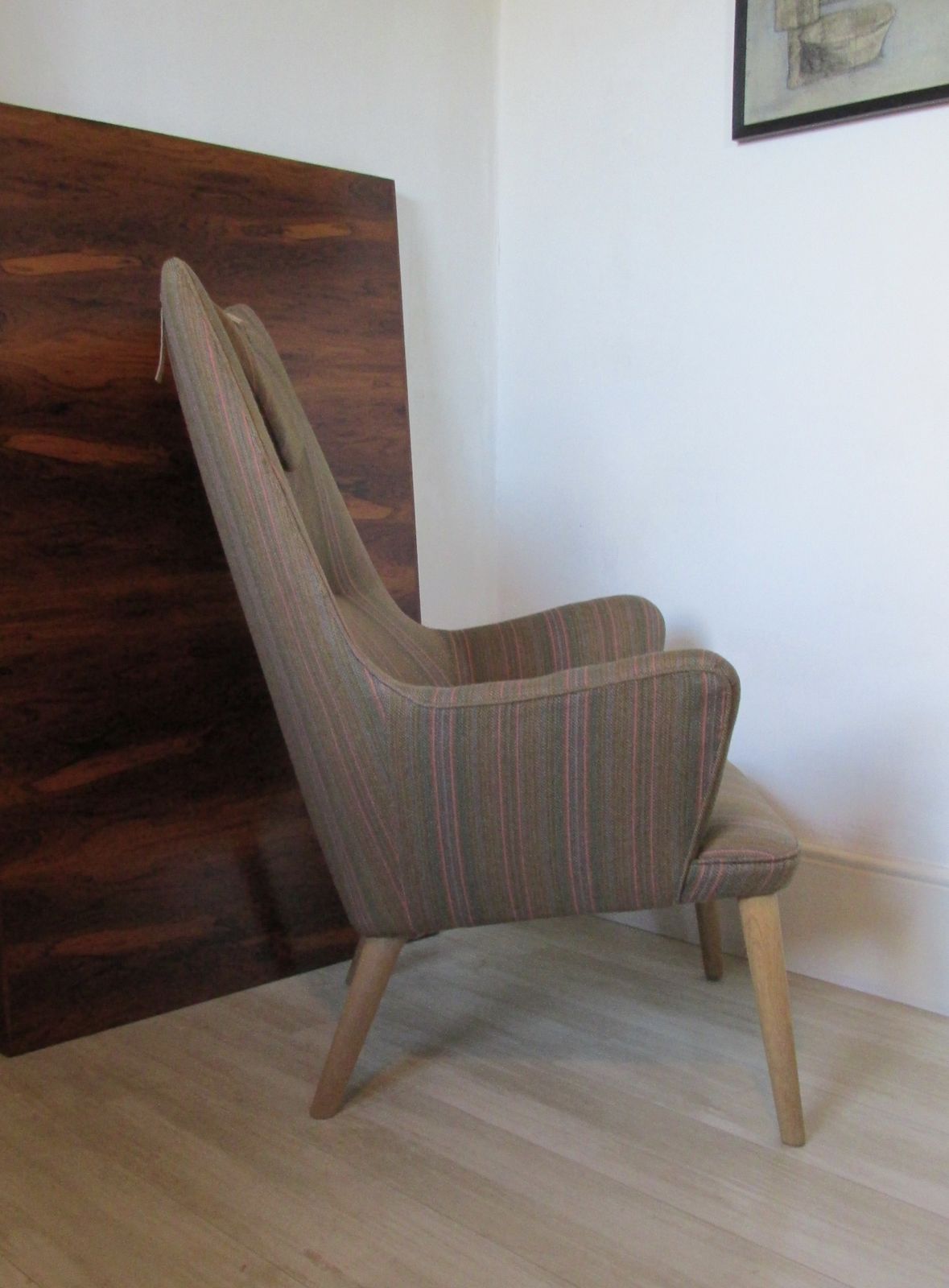 Hans Wegner Armchair Mama Bear Ap Stolen Denmark photo for sale