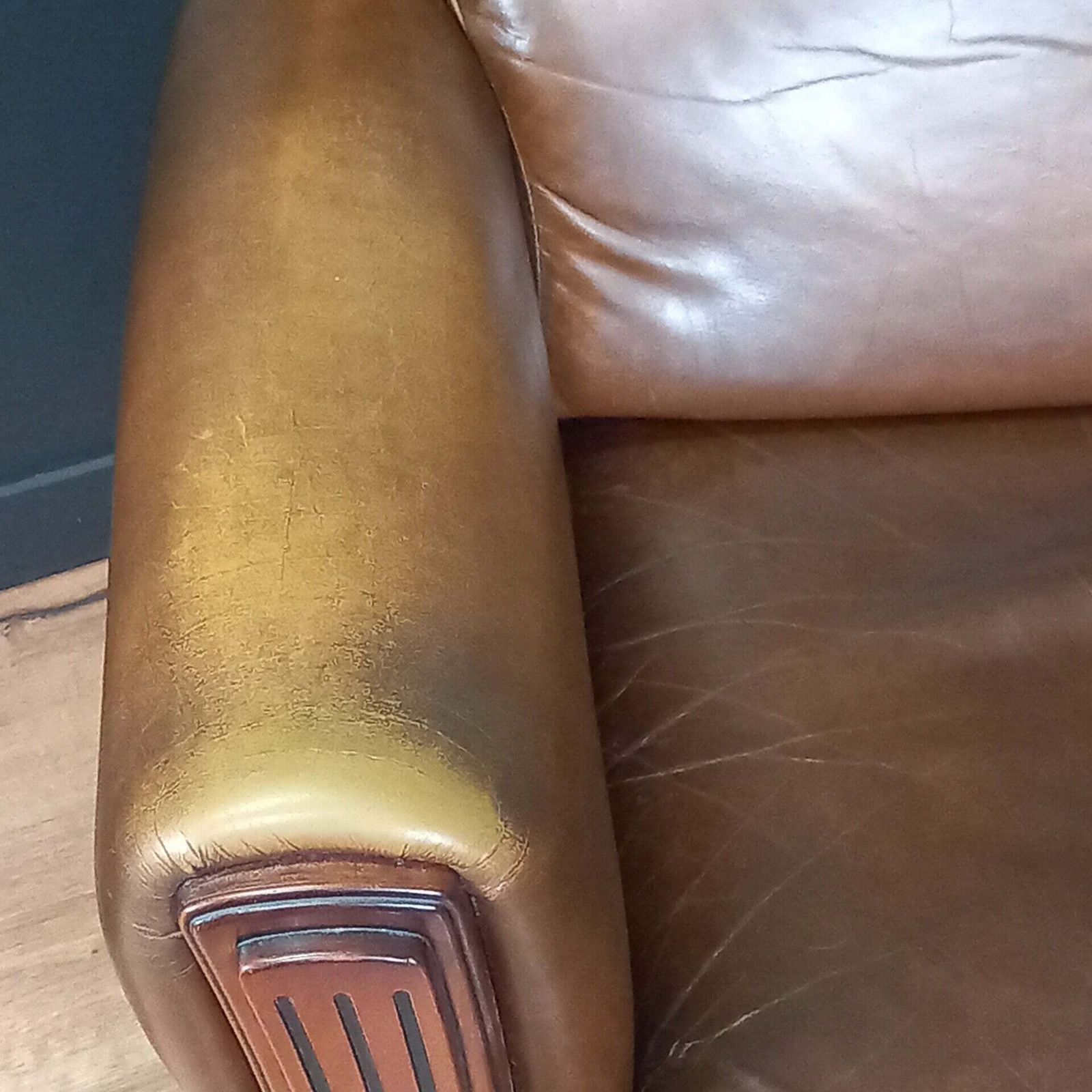 640.0 Sheep Leather Art Deco Club Armchair photo