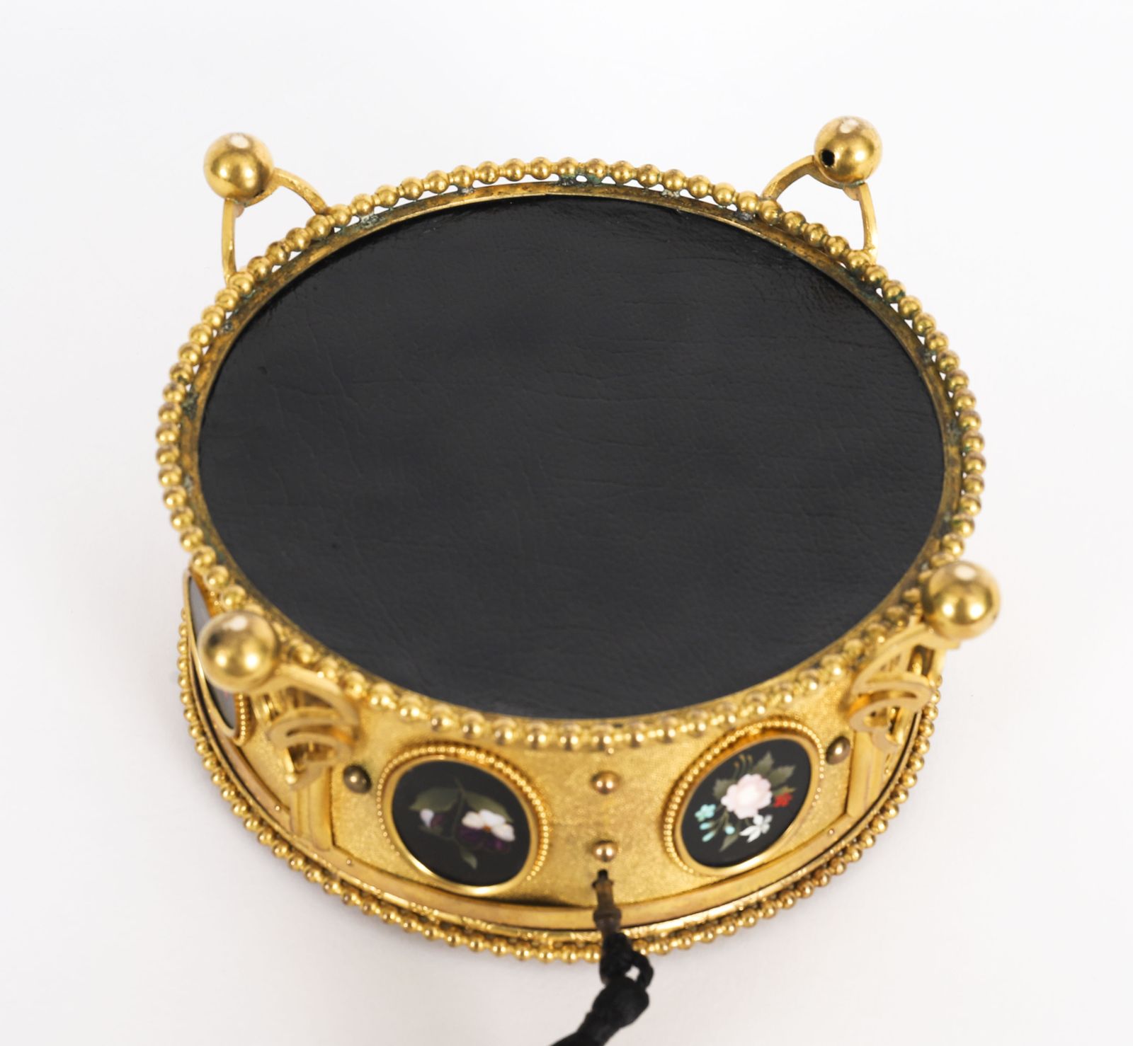 photo vinterior Antique Italian Ormolu & Pietra Dura Jewellery Casket 19th C