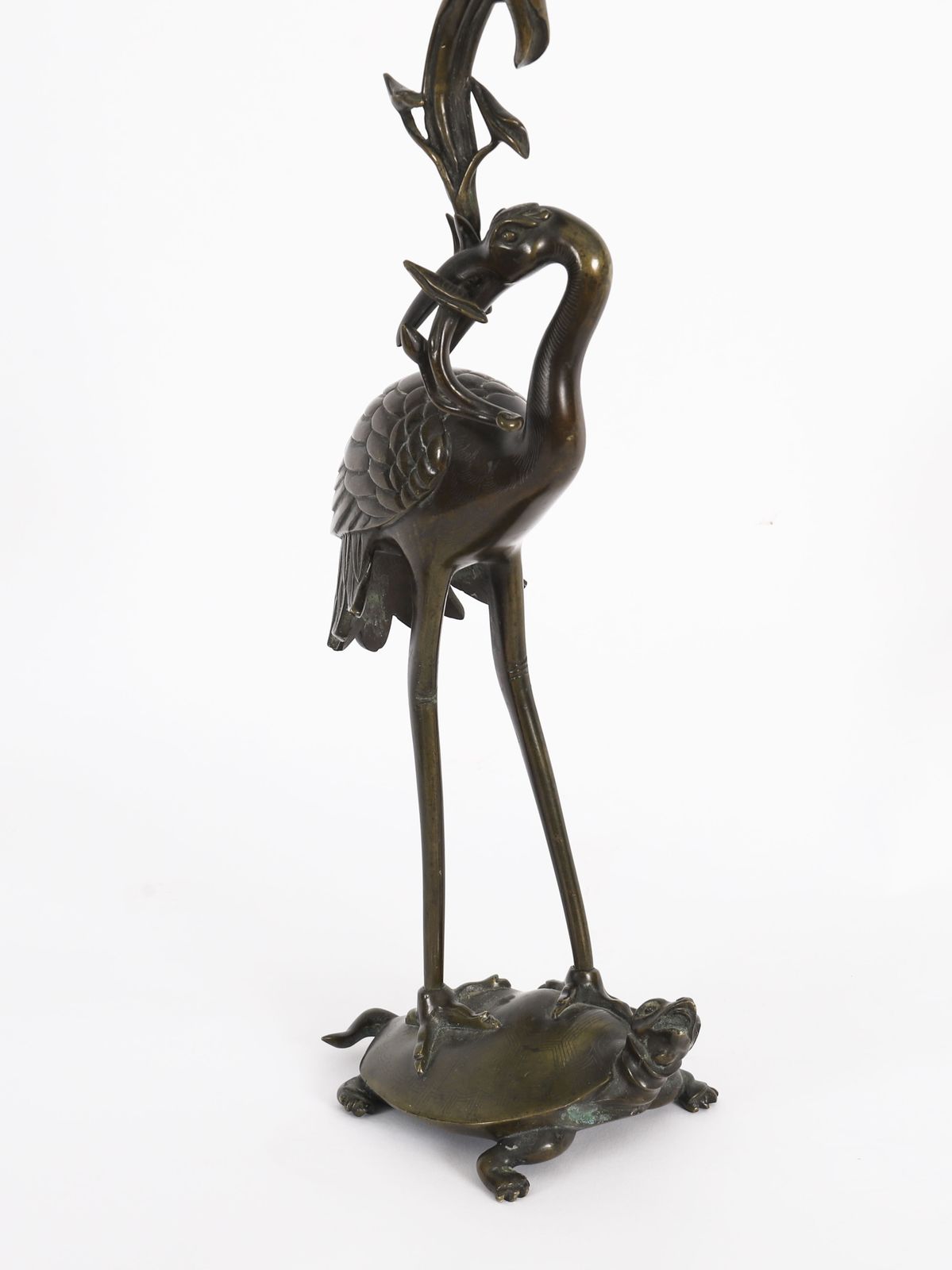 Antique Pair Japanese Bronze Pricket Candlesticks 19th C photo Home Decor
