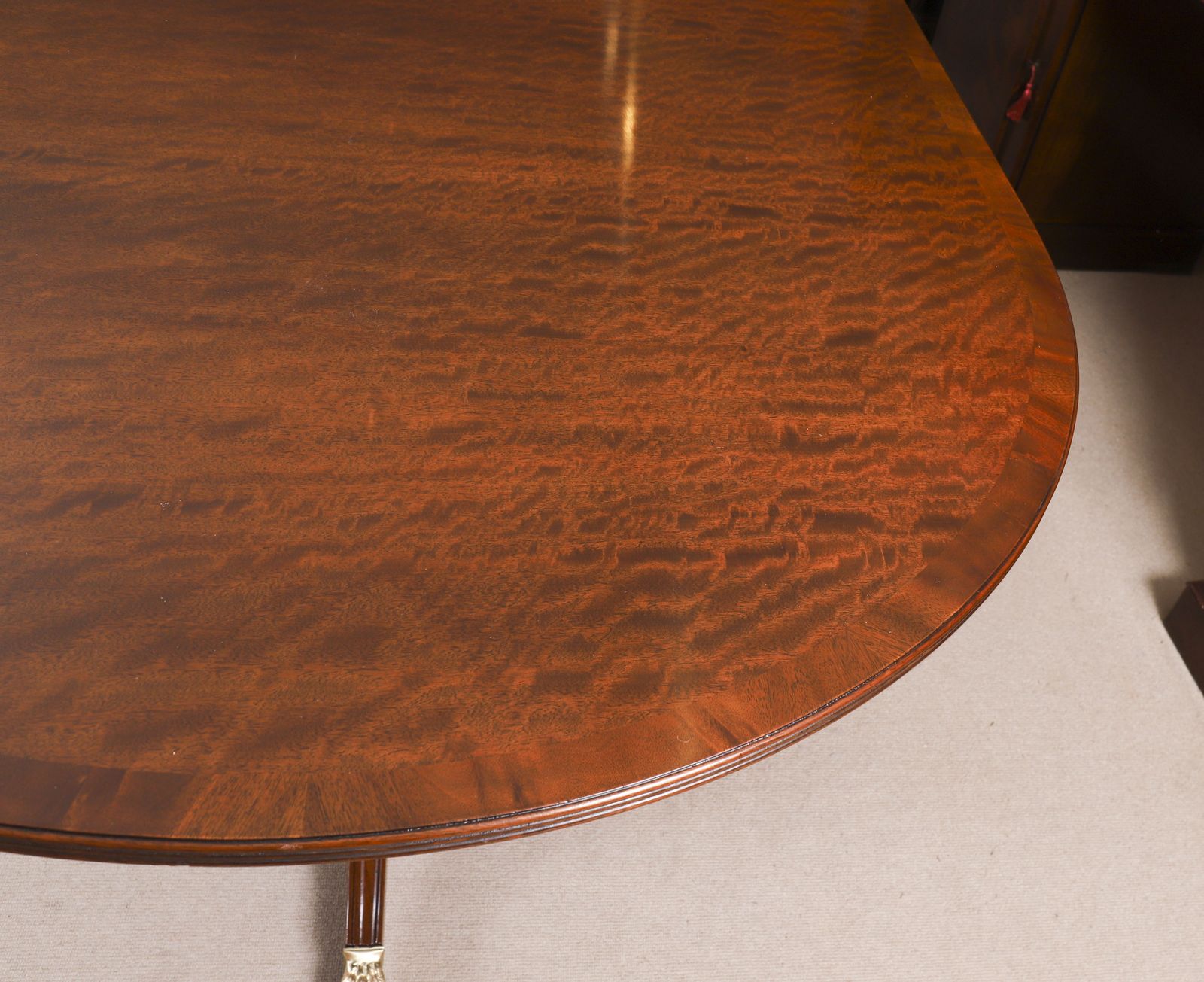 photo furniture 15ft Regency Revival 3 Pillar Dining Table Set 20th C