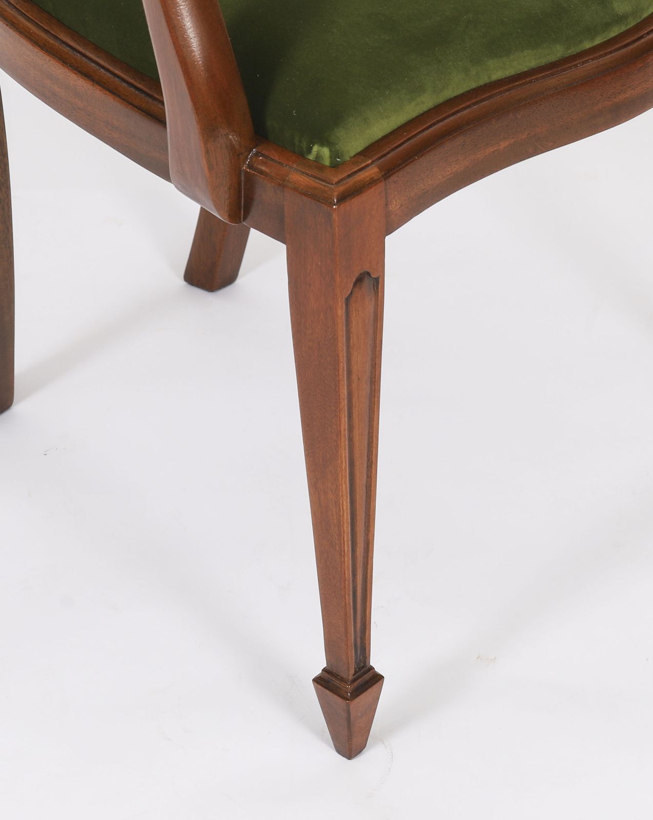 photo furniture Set 8 Edwardian Shield Back Dining Chairs  Circa 1910  20th C
