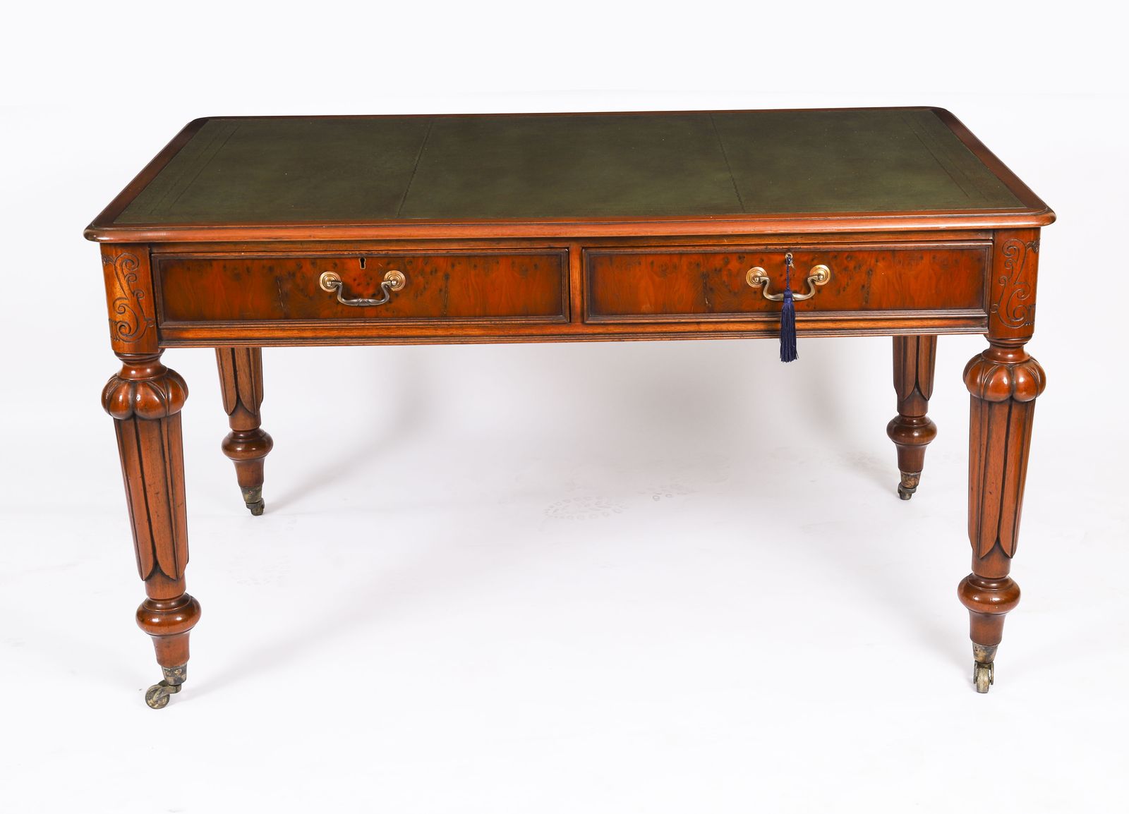 Victorian Partners Writing Library Desk 19th C photo furniture