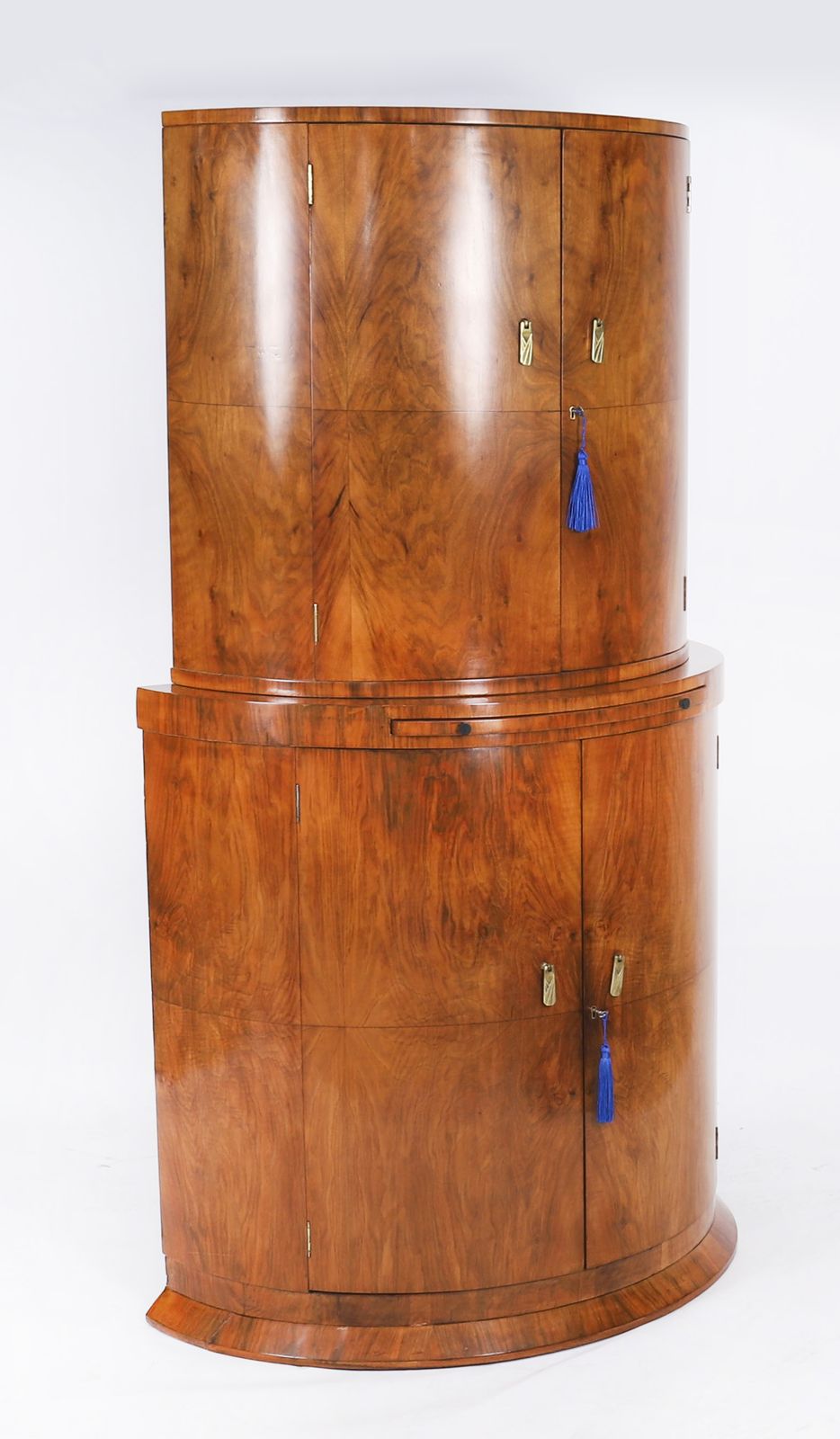 Art Deco Burr Walnut Cocktail Cabinet By Hille C1920