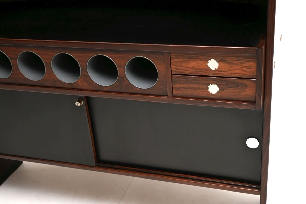 Danish Vintage Rosewood Drinks Bar And Stools By Erik Buch And Johannes Andersen photo buy