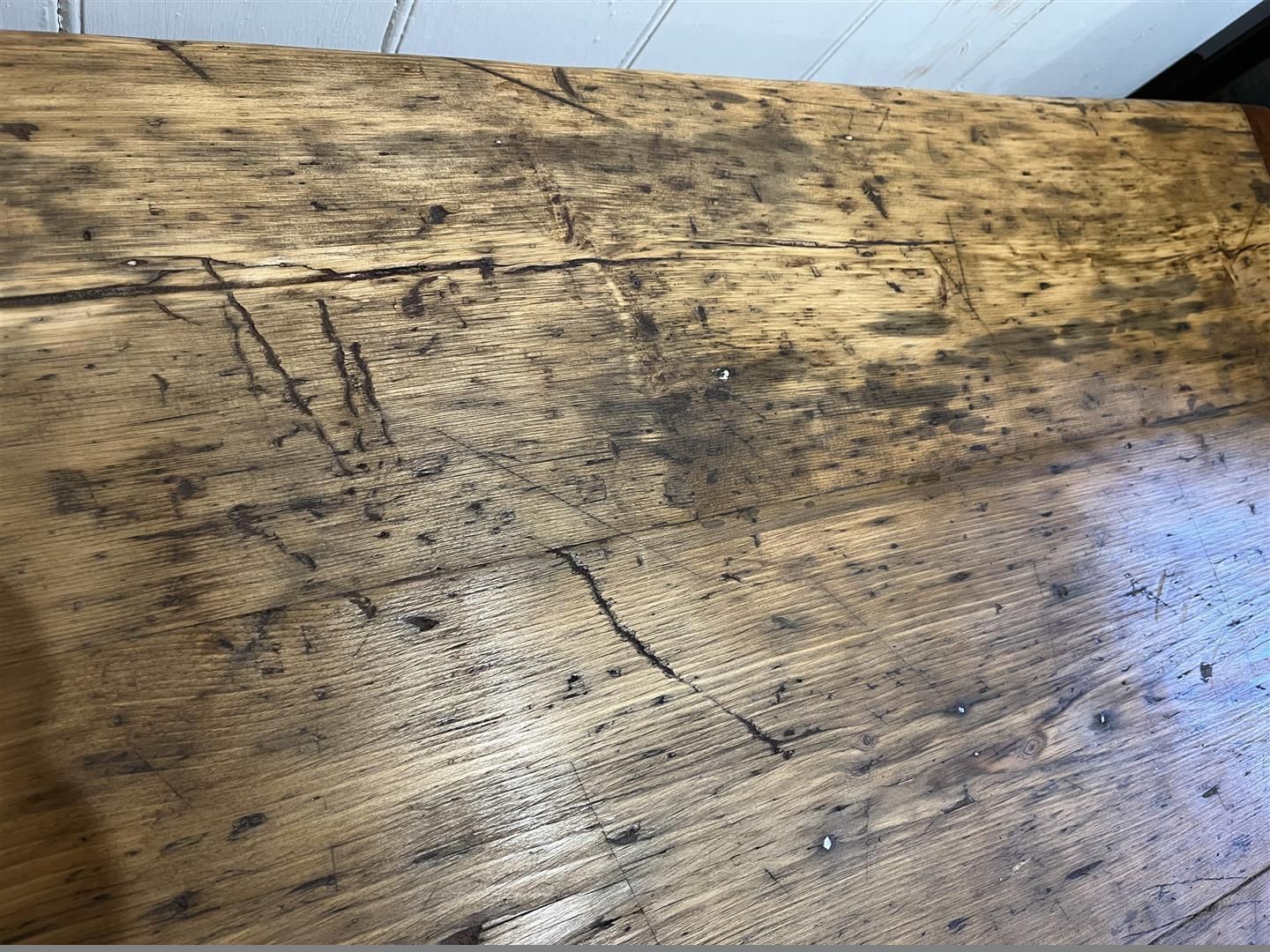 photo vintage Large Antique Pine Blanket Box C.1900