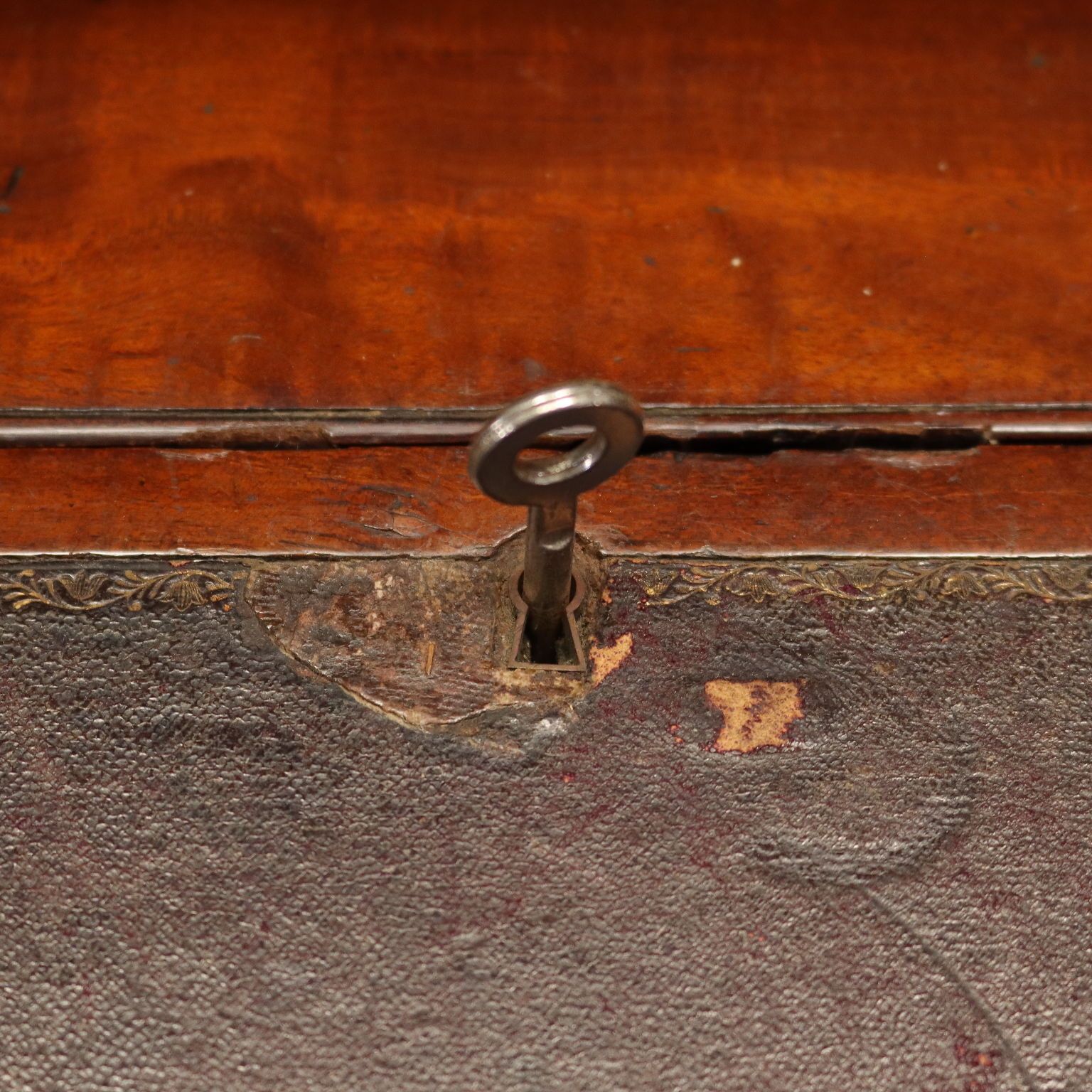 Ancient Writing Desk Carlton House George III '800 Mahogany Brass photo buy