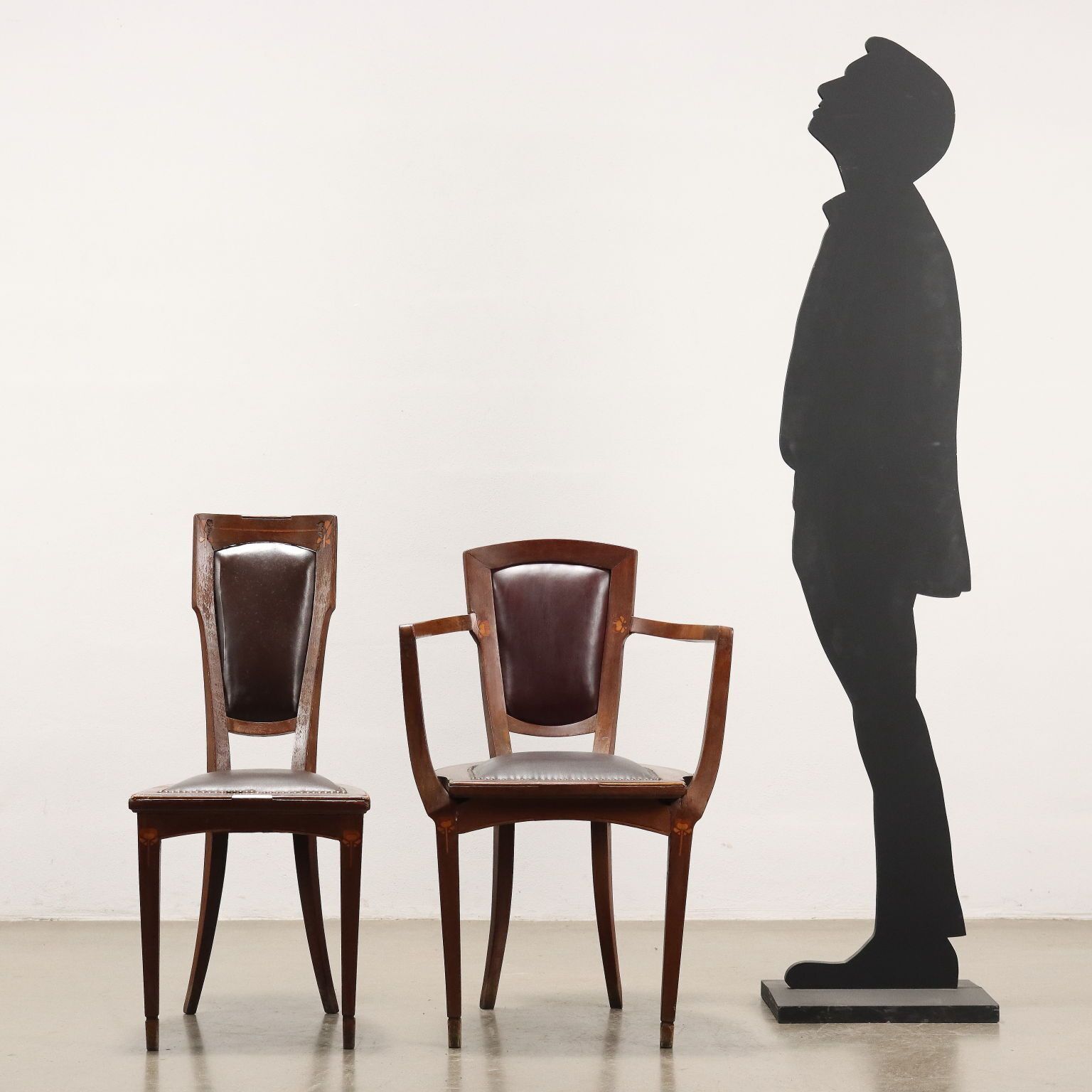 Chairs Set Art Nouveau Mahogany Italy XX Century photo furniture