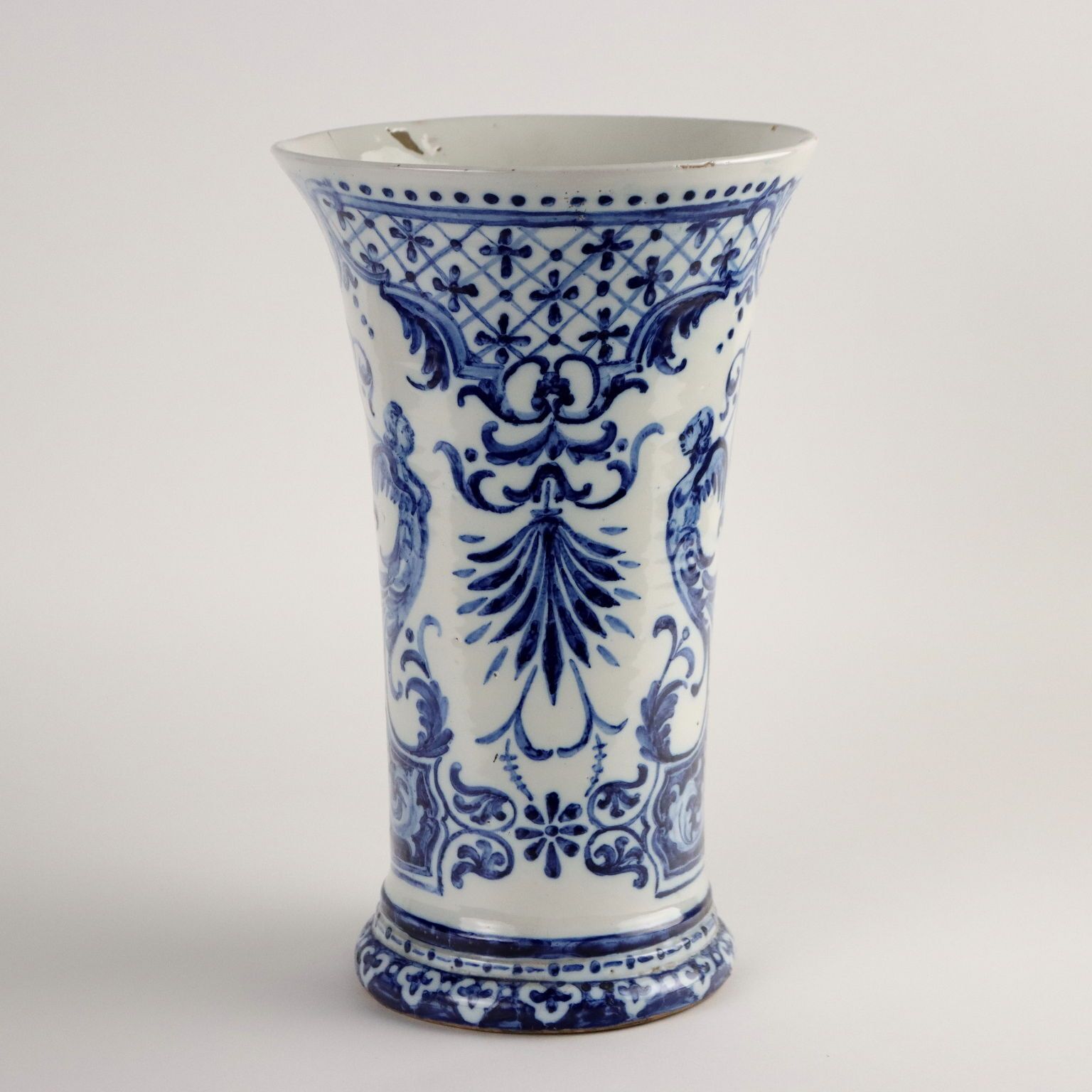 Antique Vase Man. Gien Majolica France XVIII Century photo buy