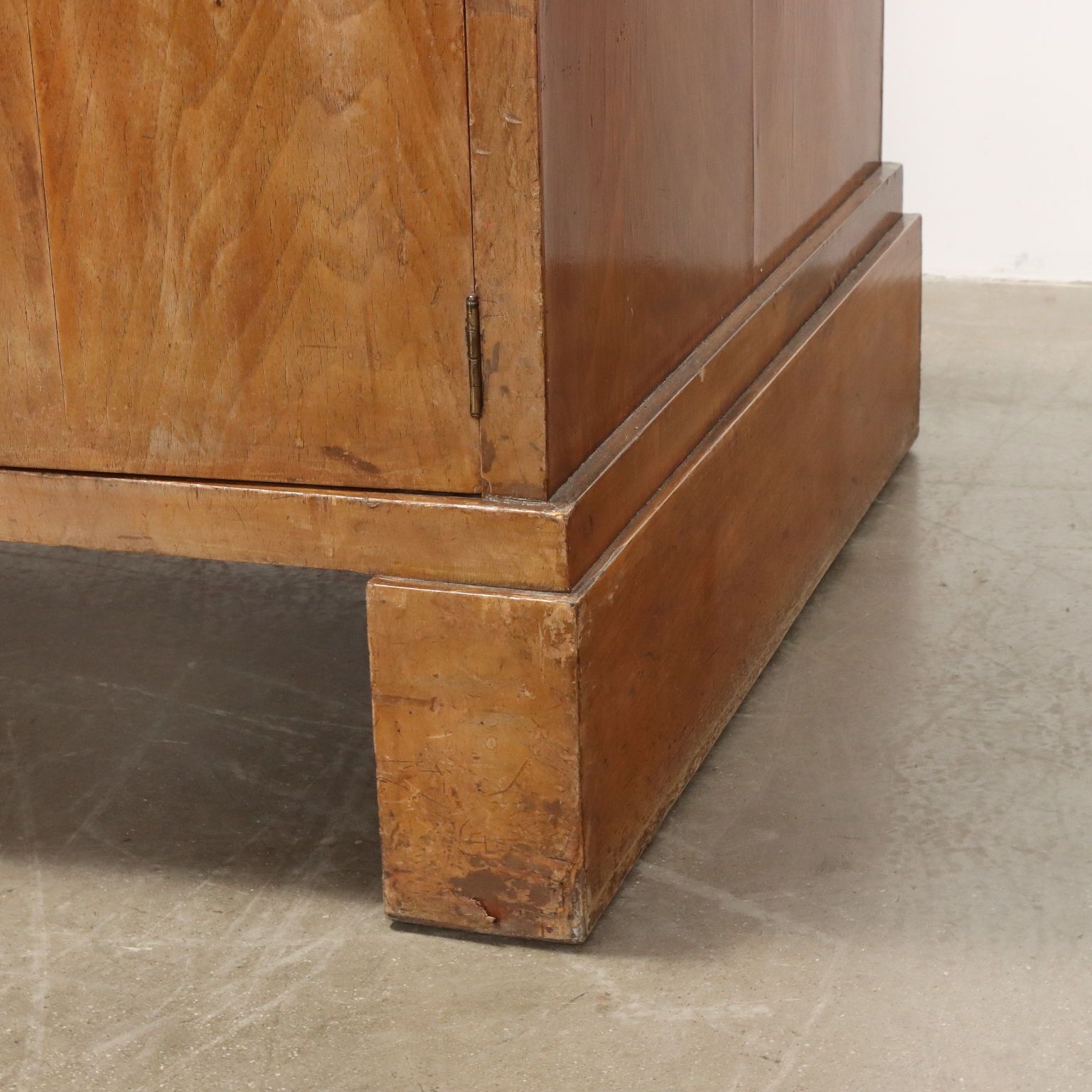 Vintage Writing Desk Walnut Veneer Wood Drawers Italy 1920s photo buy