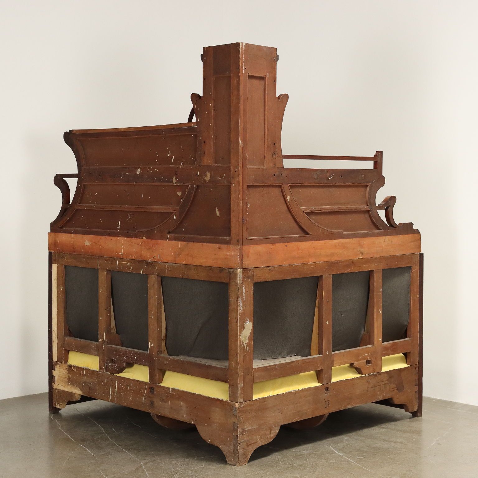photo for sale Corner Sofa Art Nouveau Mahogany Oak XIX Century