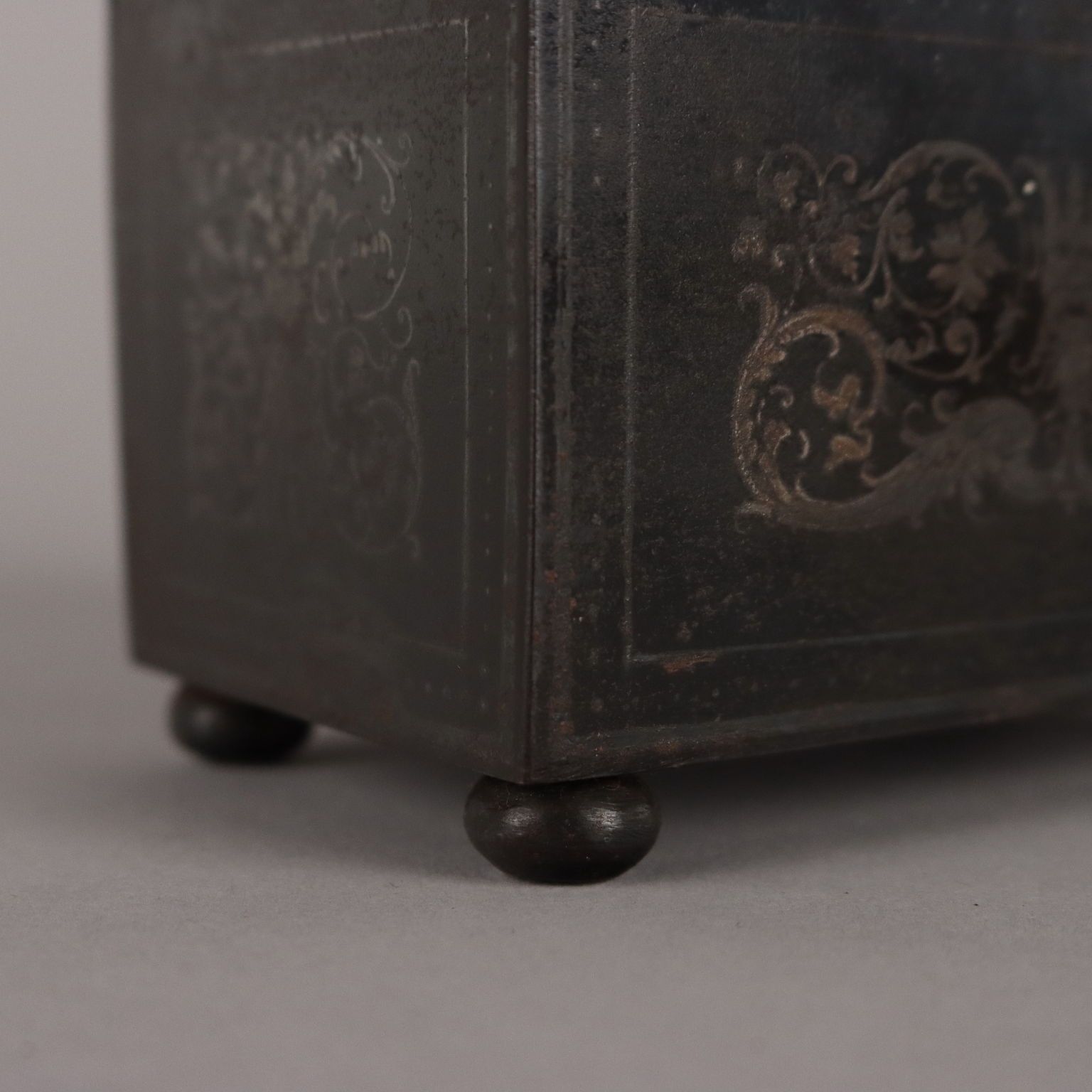 Jewelry Casket Neo Renaissance Iron Italy XIX Century photo vinterior