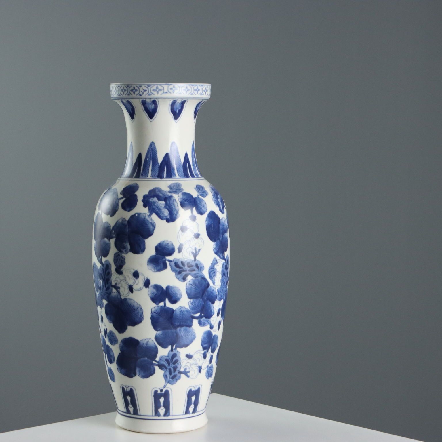 Antique Vase Porcelain Decorations China XX Century photo vintage