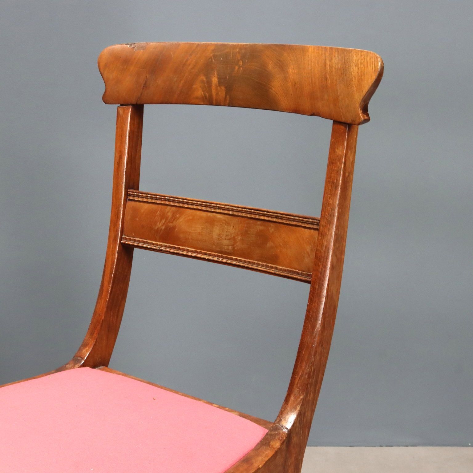Antieke stoelen, beuken en mahonie, bekleding, Frankrijk, 19e eeuw photo Meubels