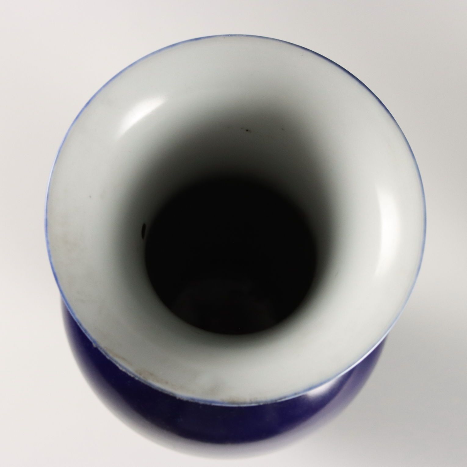 Antique Vases Dark Blue Porcelain China XX Century photo 730.0