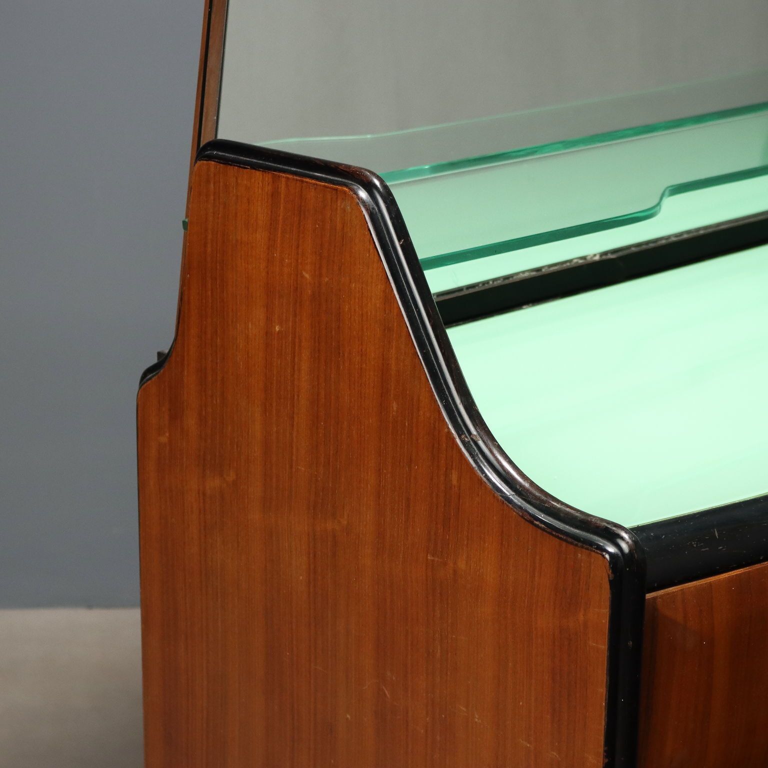 Vintage Chest Of Drawers Exotic Wood Glass Design Italy 1950s 60s photo buy