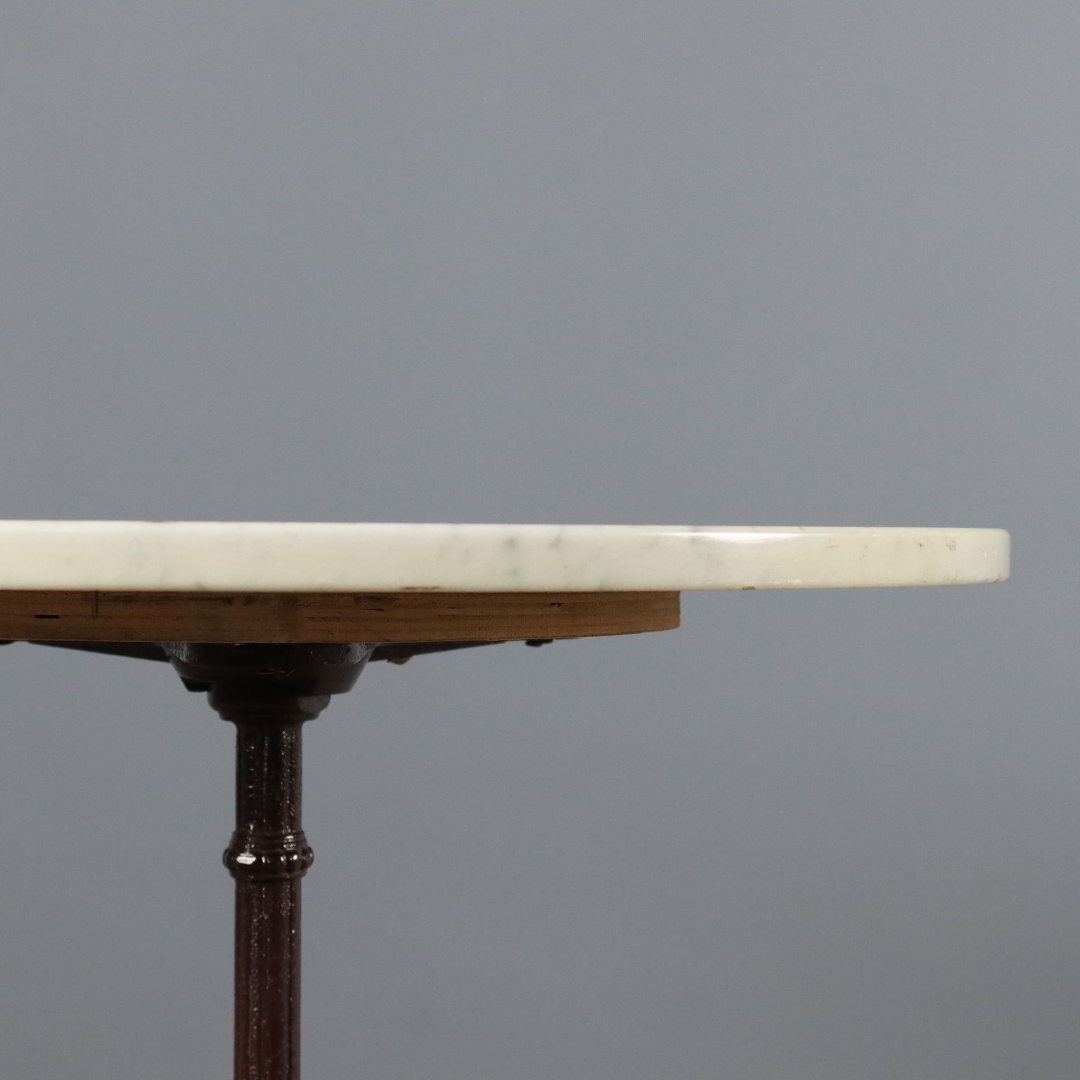 Antique Coffee Tables Lacquered Iron Marble XX Century photo vinterior