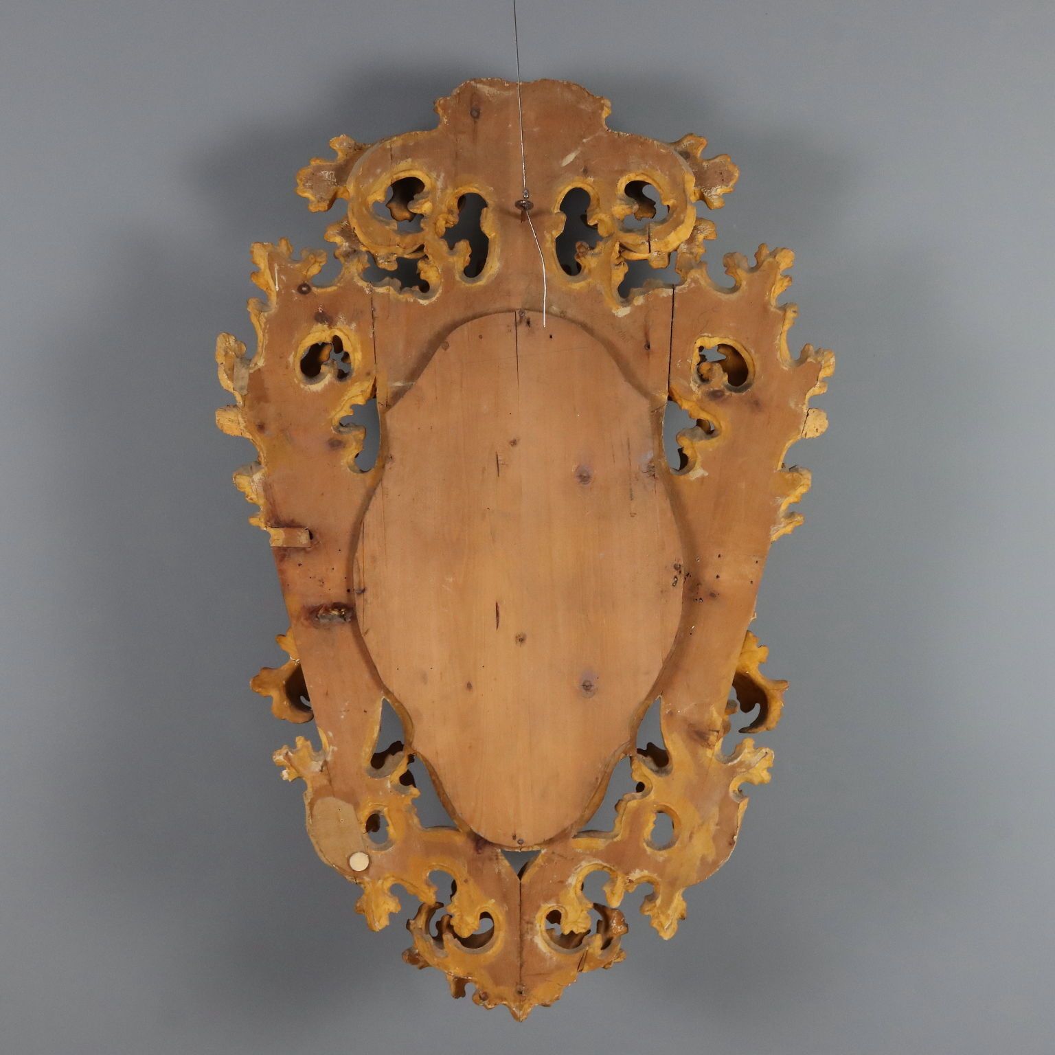 photo vinterior Mirror Baroque Style Carved Wood Italy XIX Century