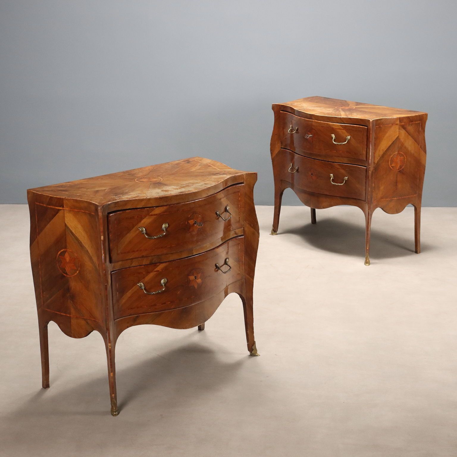 Antique Chests Of Drawers Neapolitan Baroque Style XX Century
