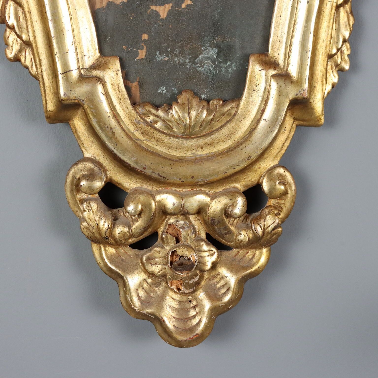 Small Antique Mirrors Gilded Wood Iron Italy XVIII Century photo buy
