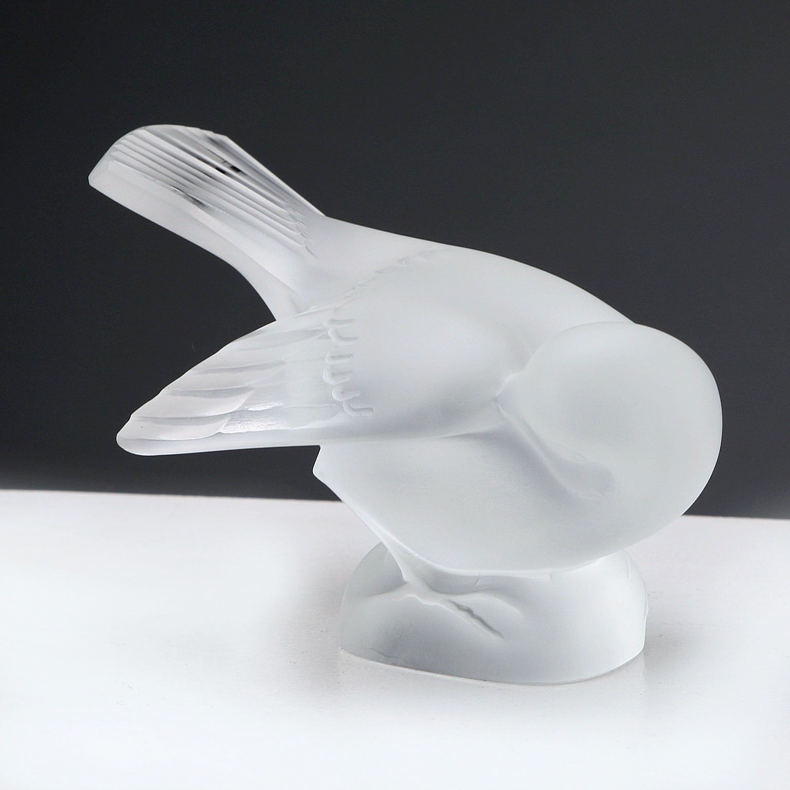 Vintage Sculpture Lalique Crystal Bird France XX Century photo 150.0