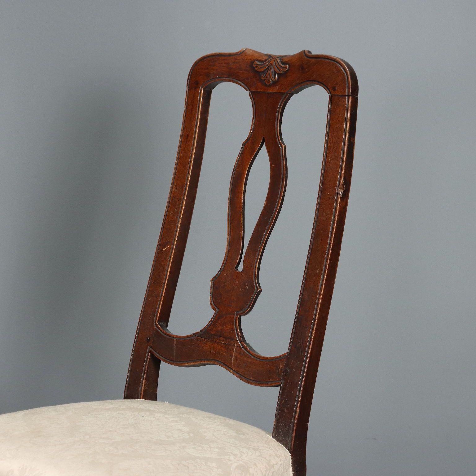 Set van vier walnoten Barocchetto stoelen photo 1370.0