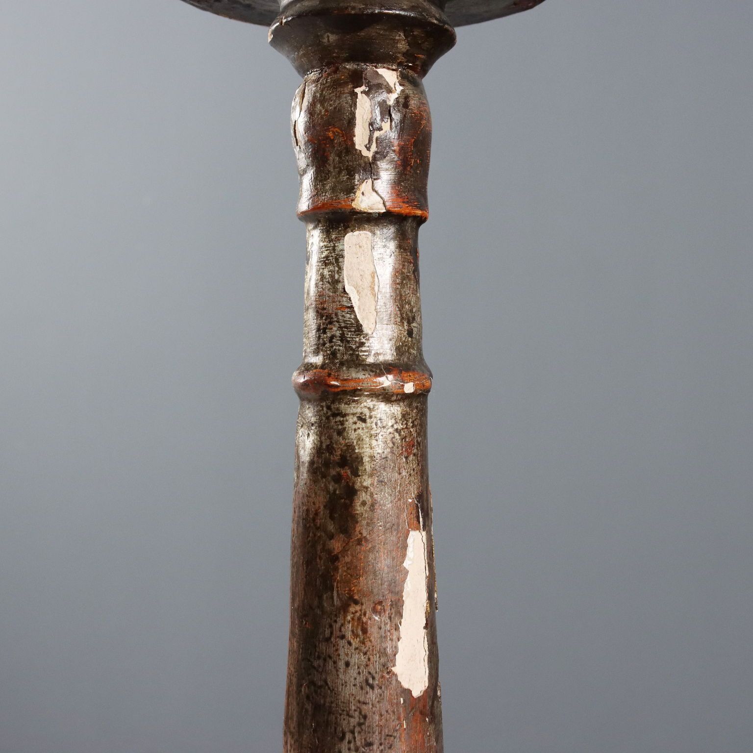 Antique Candelabra Carved Gilded Wood Italy XIX Century photo vinterior