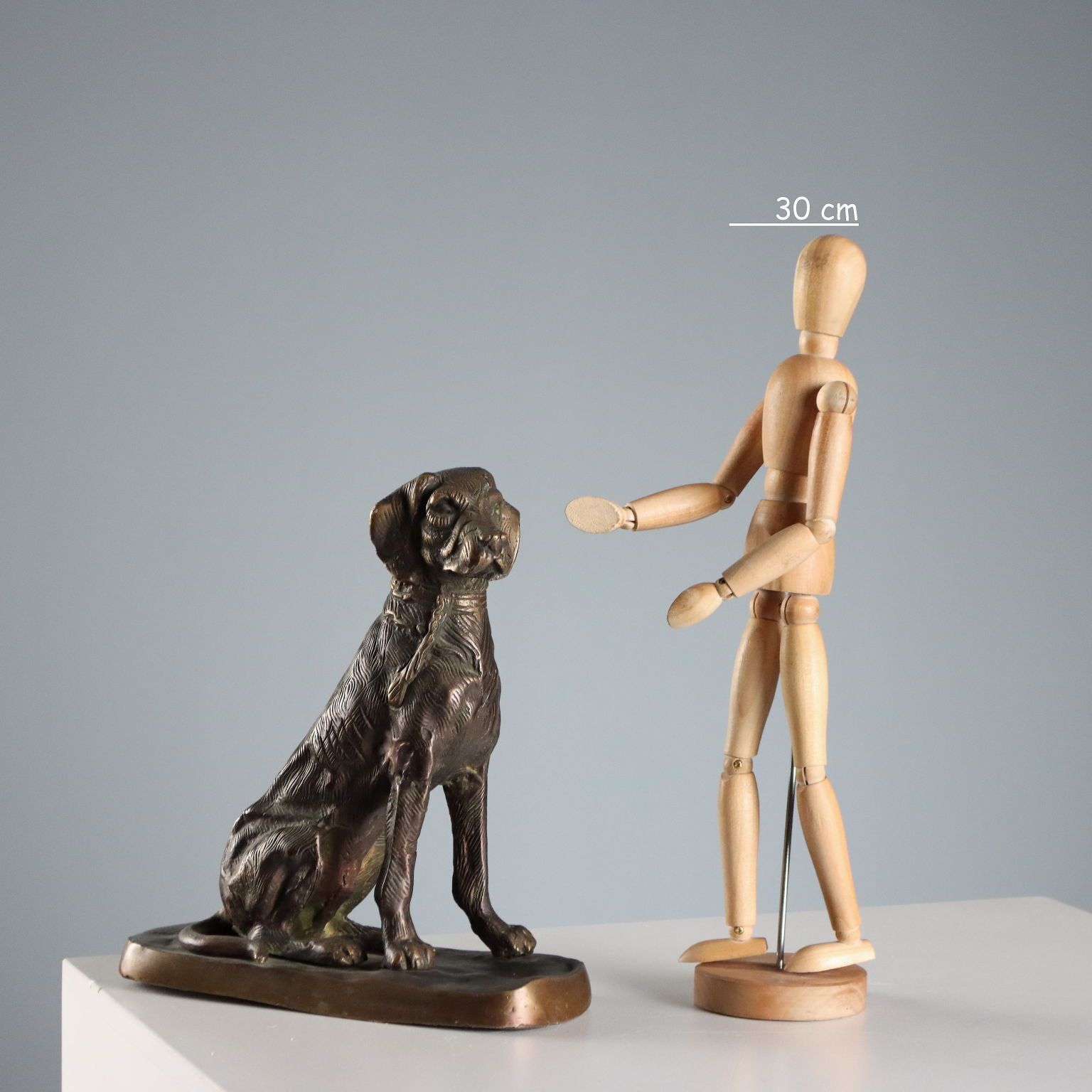 Antiek bronzen beeldje van een hond, Italië, begin 20e eeuw photo furniture