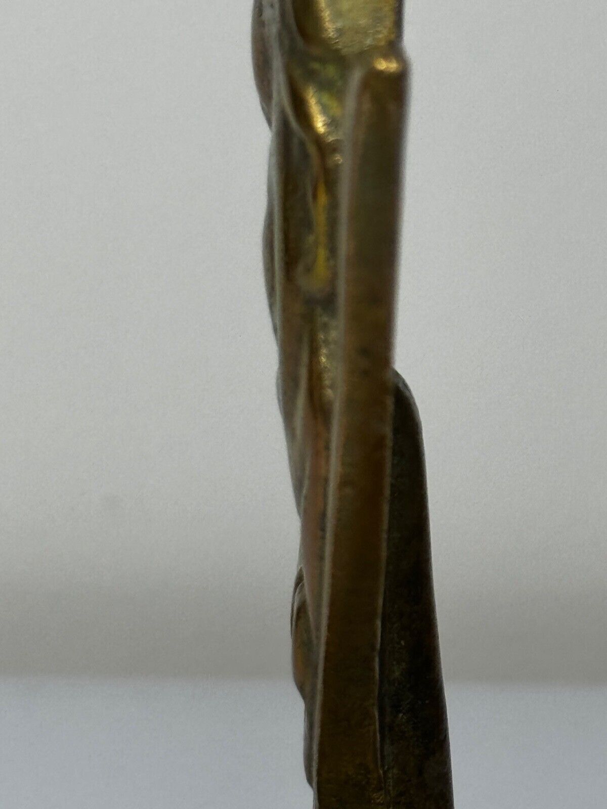 photo vintage Historic Ww2 Small Winston Churchill V For Victory Bronze Car Mascot Sculpture