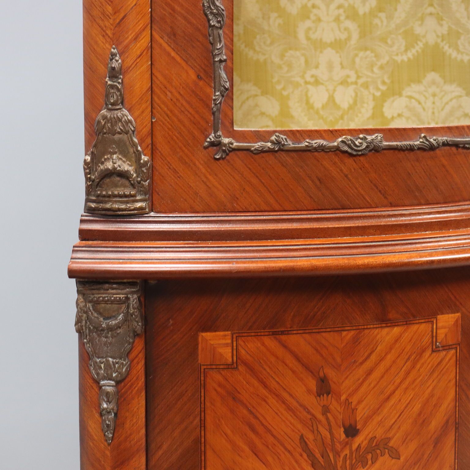 photo furniture Antique Corner Cupboard Napoleon III Bois De Rose Italy XIX Century