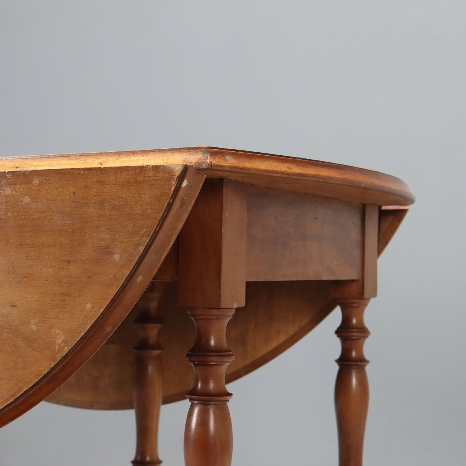 Antique Table Walnut Demi Lune Italy XIX Century photo 600.0