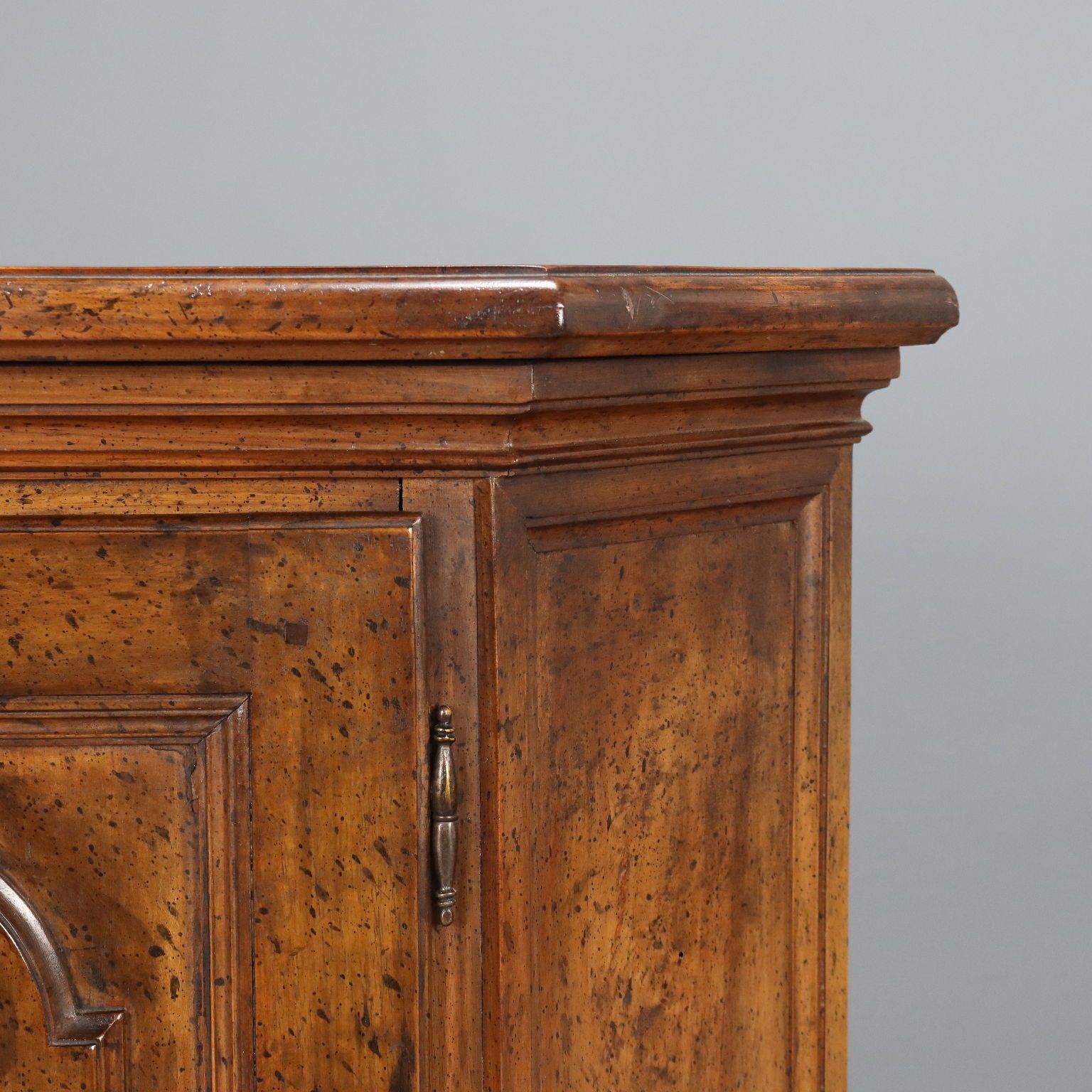 Antique Corner Cabinet Baroque Style Walnut Mid XX Century photo vinterior