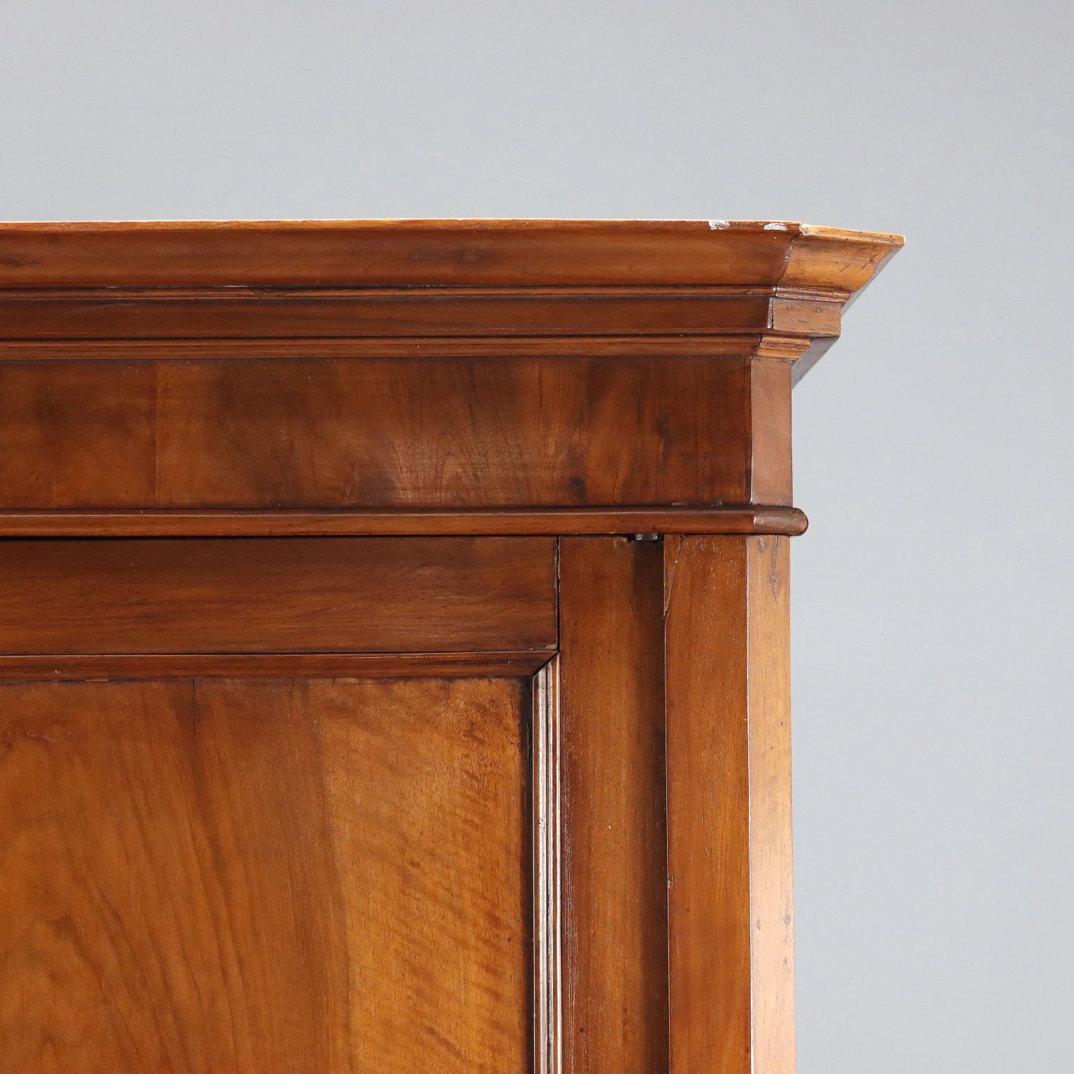 Antique Wardrobe Walnut 4 Compartments Italy XIX Century photo vinterior