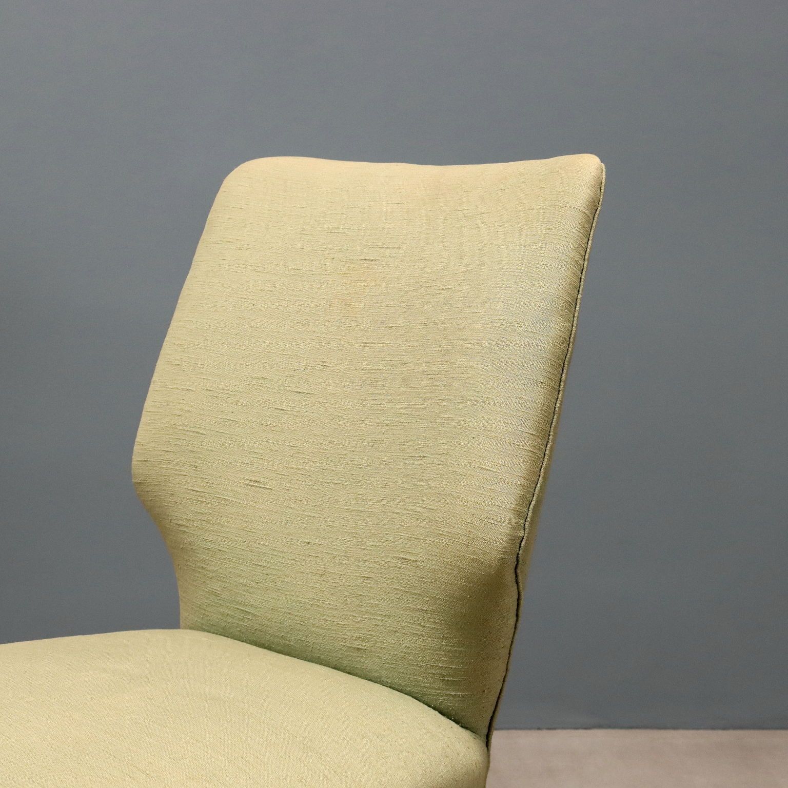 Vintage Armchairs Beech Fabric Design Italy 1960s photo for sale