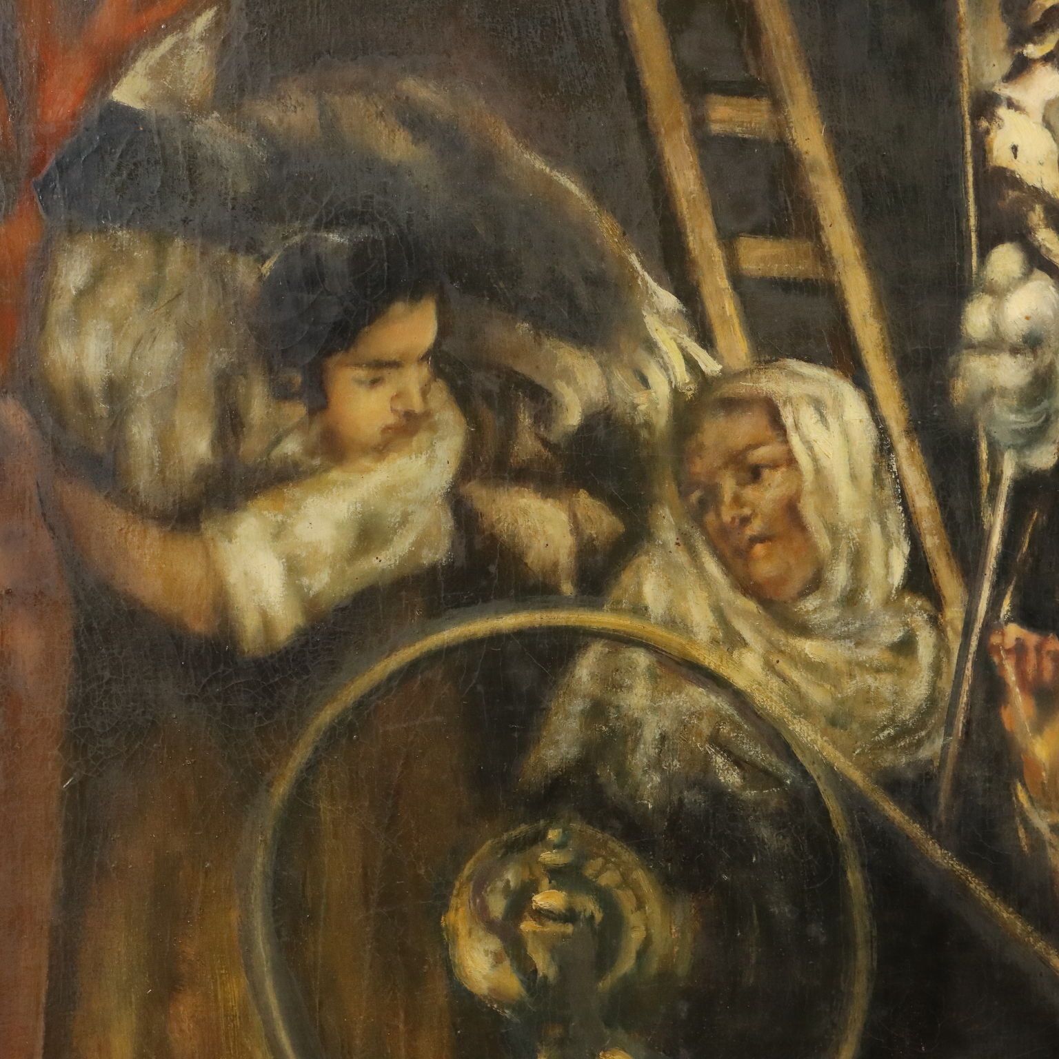 Modern Painting The Spinners Copy From Velazquez XX Century photo Art