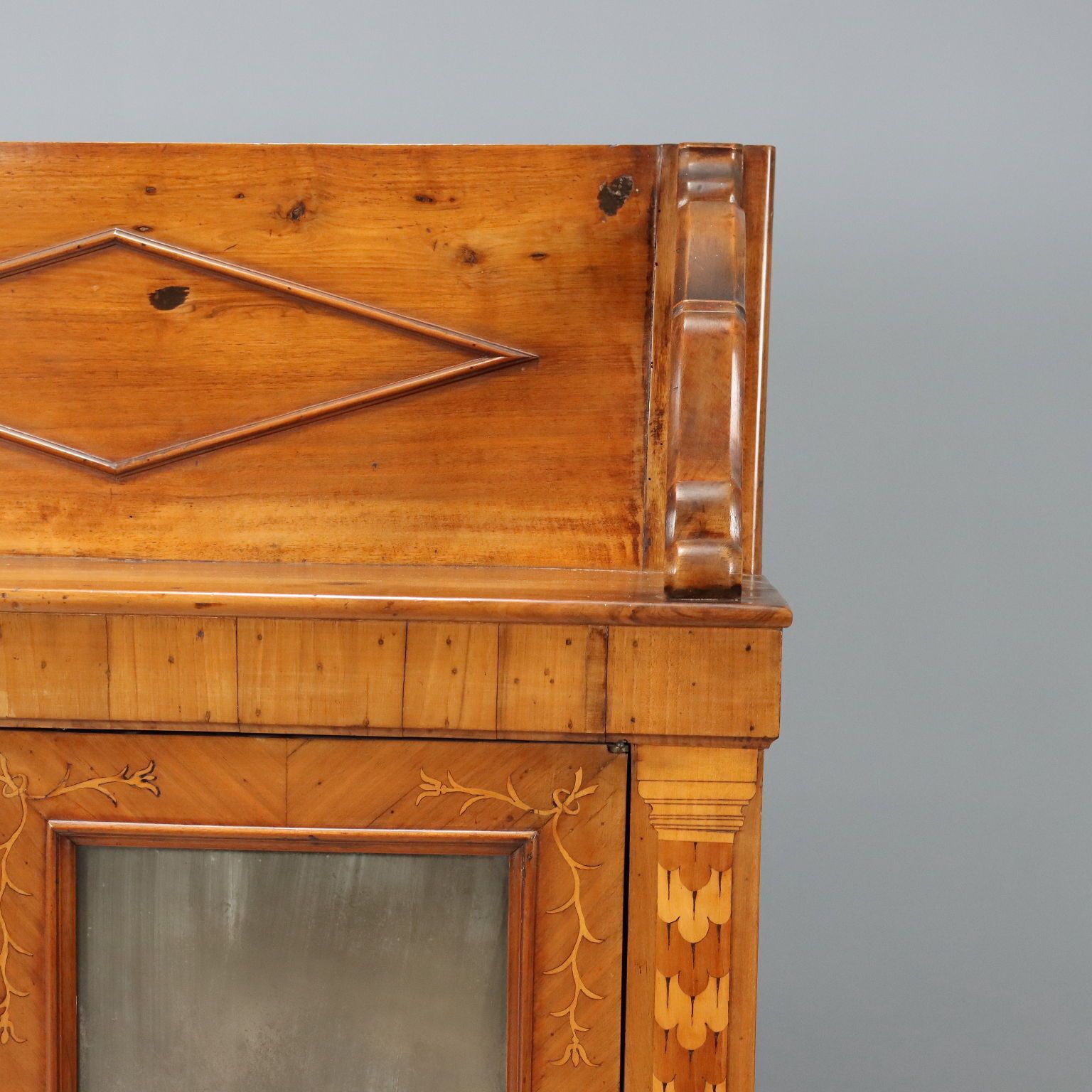 Armoire d'époque en cerisier et érable, Italie, XIXe-XXe siècle photo vinterior