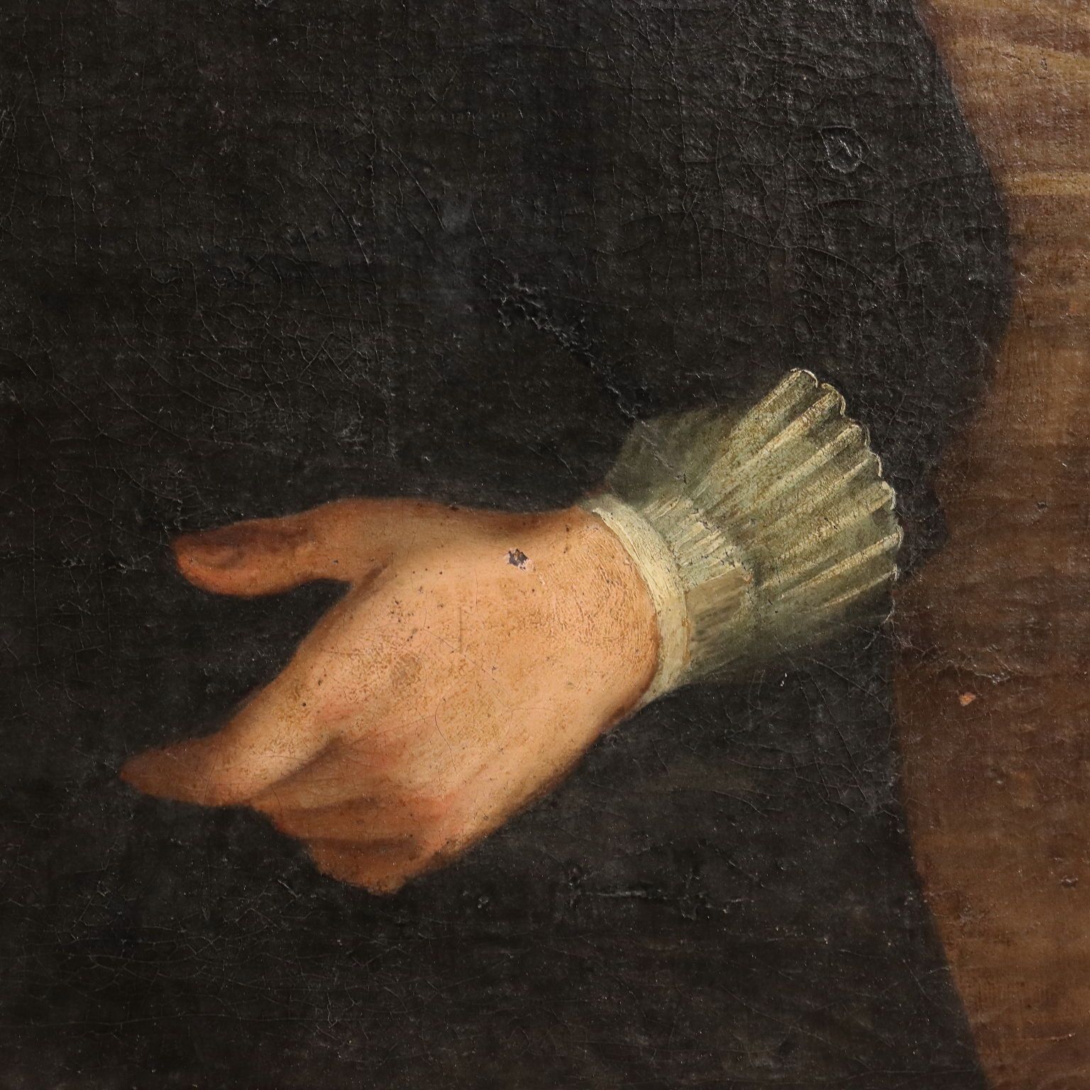 Antique Painting Portrait Of A Clergy Man Oil On Canvas XVIII Century photo vinterior