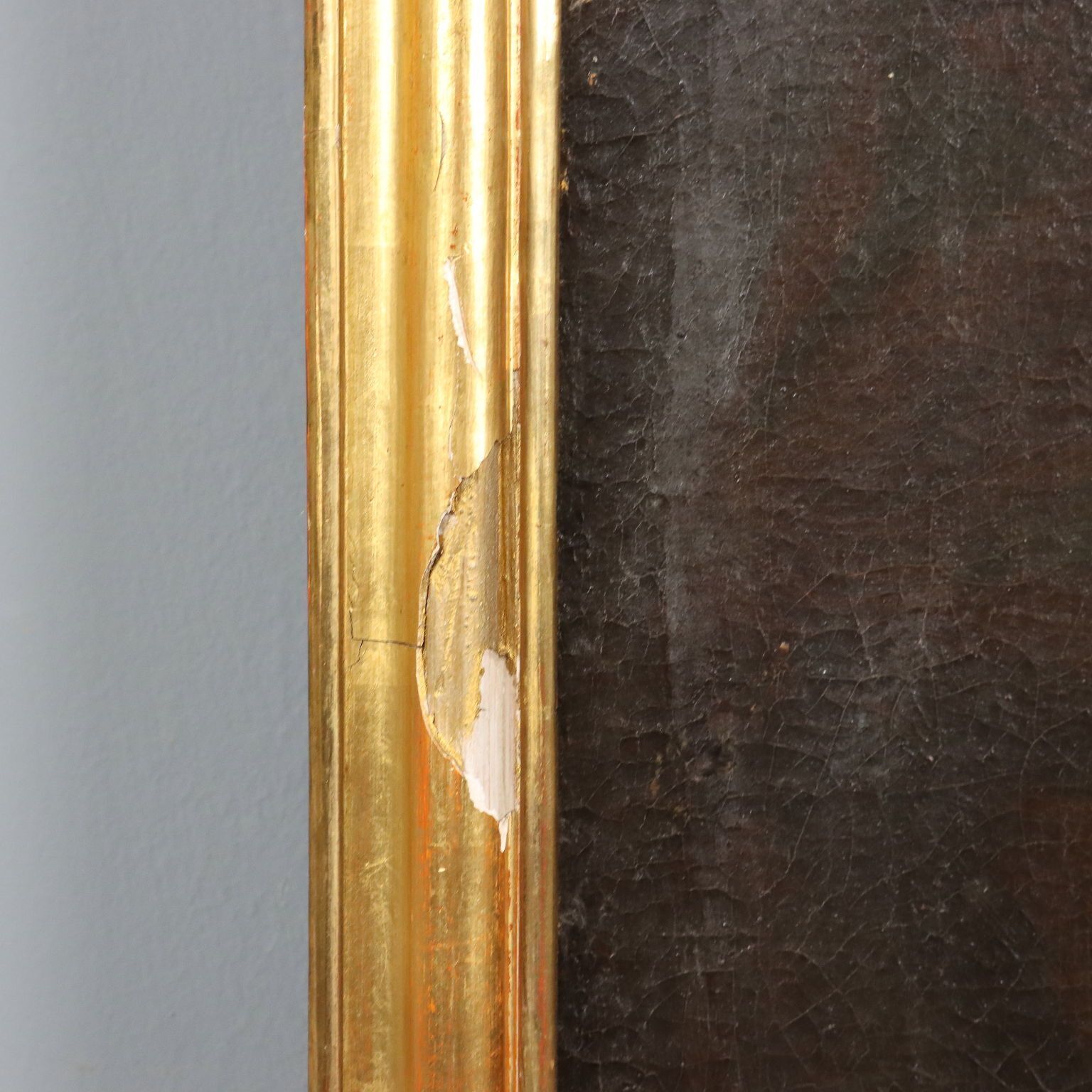 photo furniture Antique Painting Portrait Of A Clergy Man Oil On Canvas XVIII Century