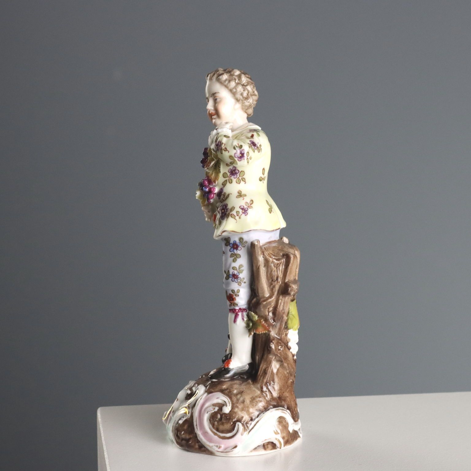 German Porcelain Figurine Volkstedter Manufactory Germany 1896 photo vinterior