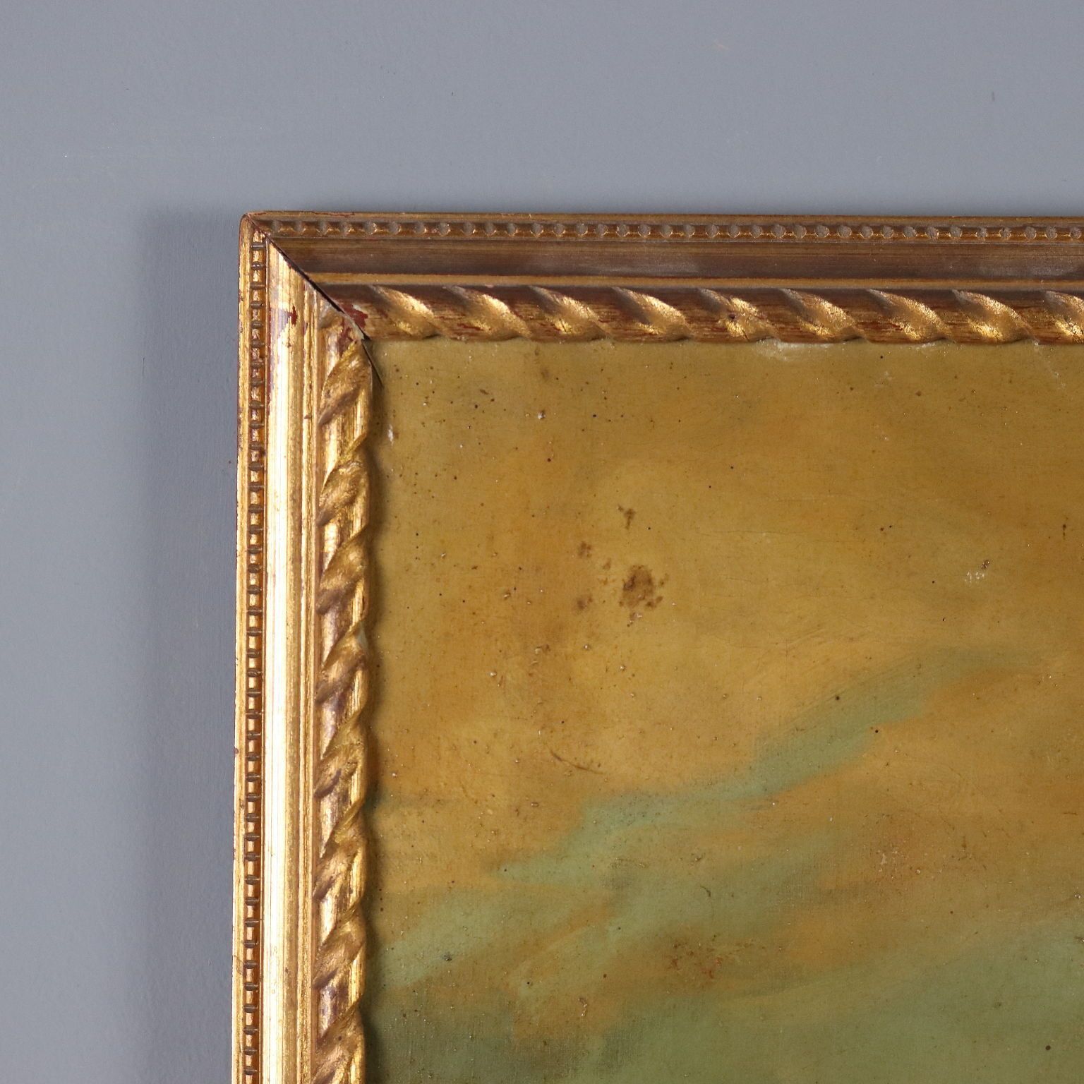 photo for sale Peinture moderne, composition au gibier, huile sur toile, XXe siècle