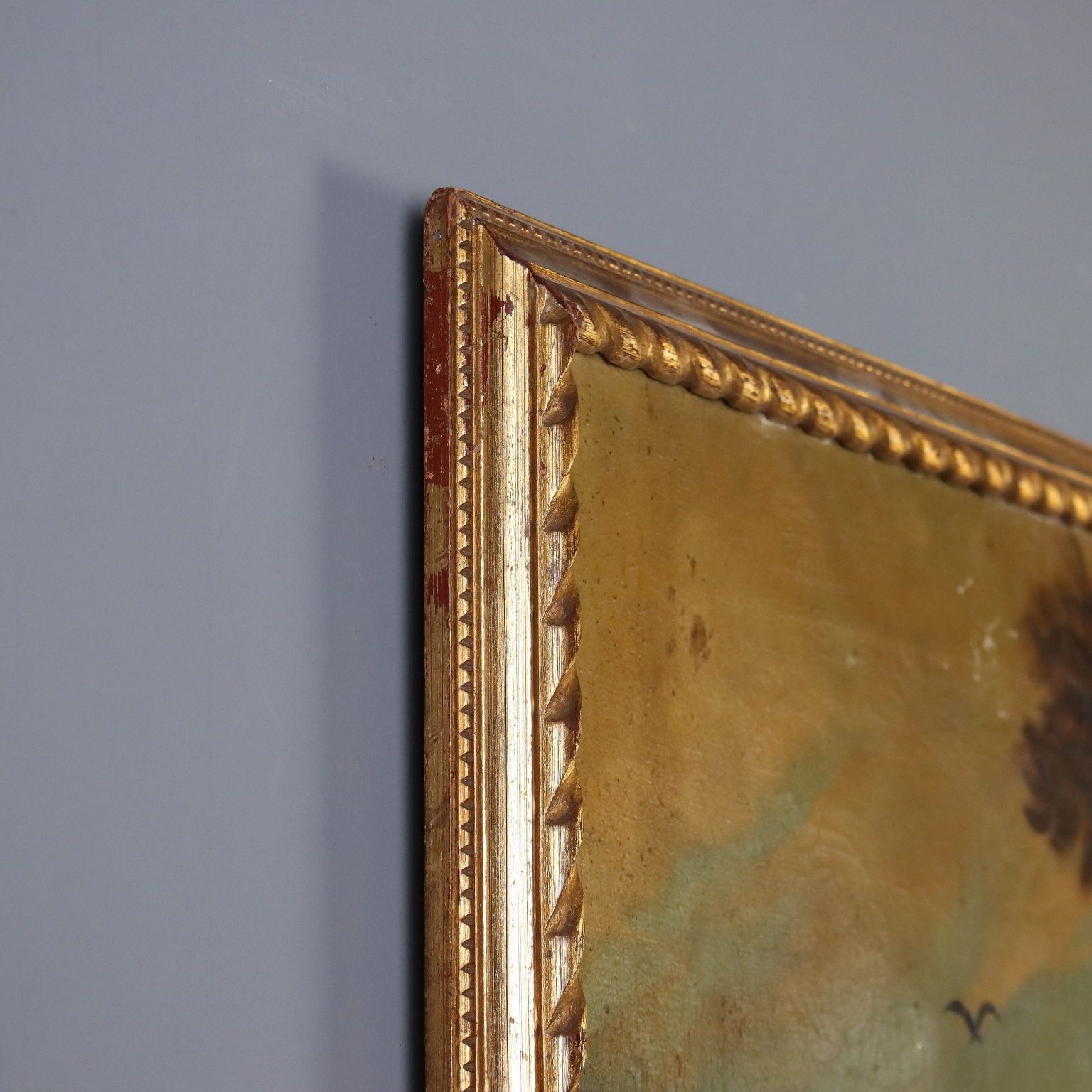 Art Peinture moderne, composition au gibier, huile sur toile, XXe siècle photo