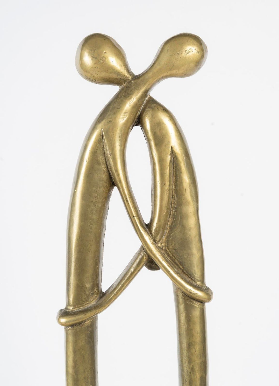 Patina Finished Bronze Sculpture With A Granite Base, Circa 1950, 20th Century. photo furniture